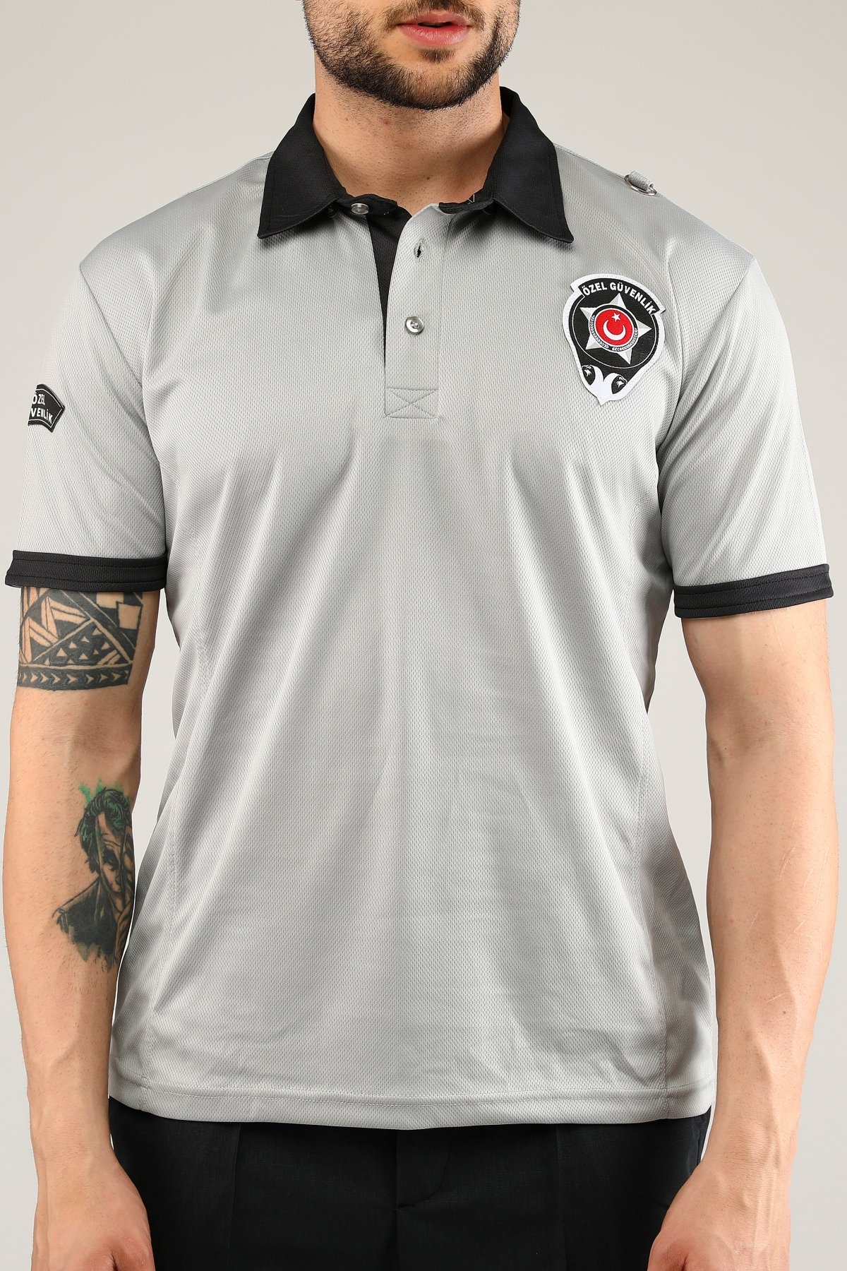 Uniprom Özel Güvenlik T Shirt Kamu Yeni Tip Tişört Erkek