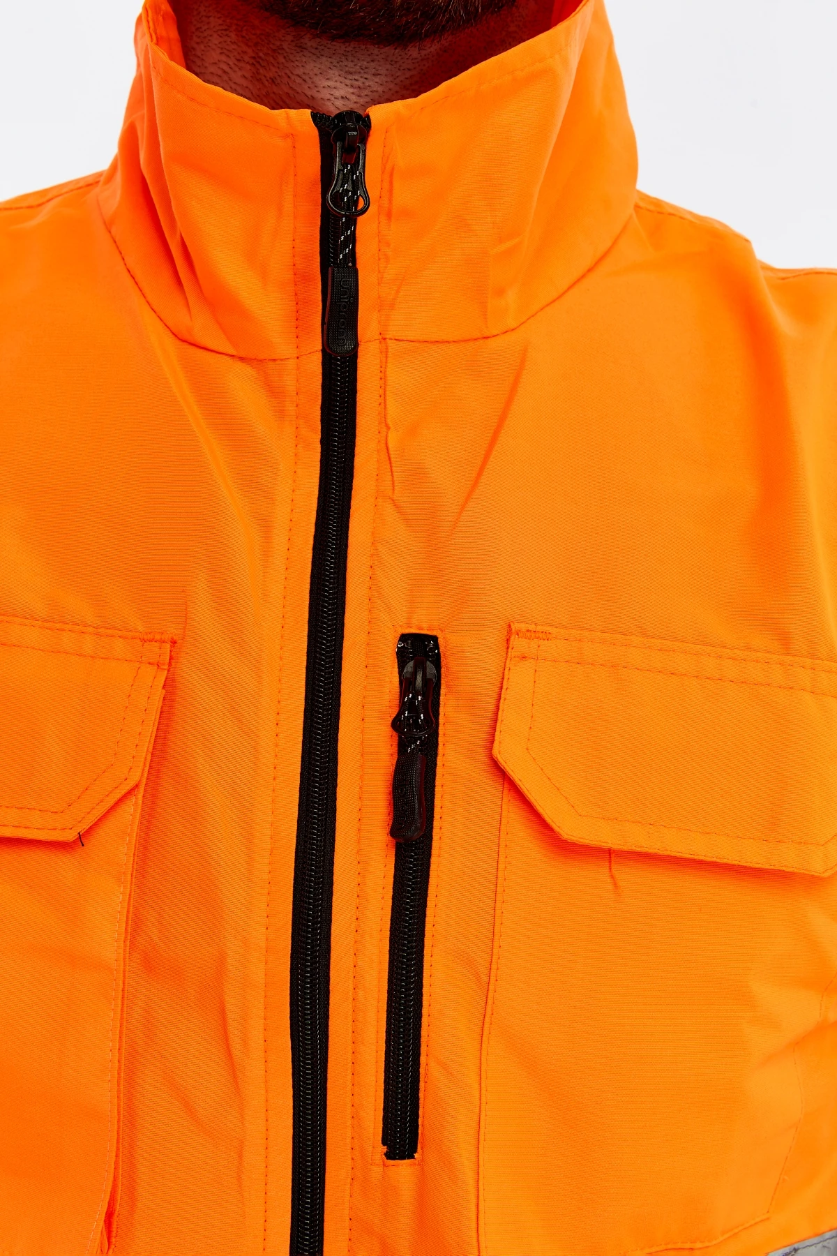 Uniprom Mühendis Yeleği Yönetici İkaz Yeleği Nora Model Reflektörlü Neon Turuncu