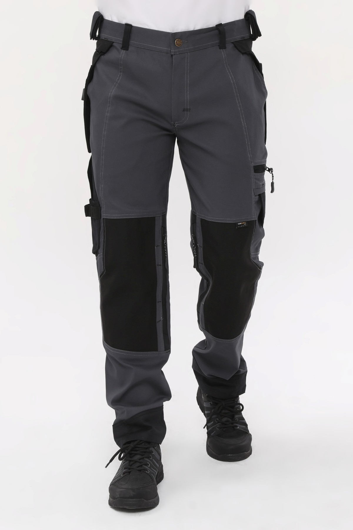 Uniprom İş Pantolonu Likralı Manchester Model Füme-Siyah