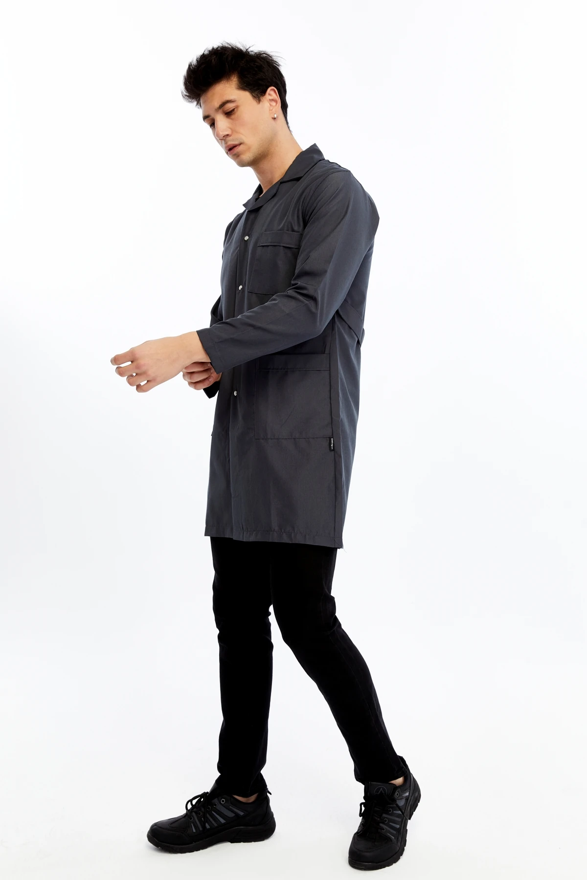 Uniprom İş Önlüğü Temizlik Görevlisi, Hademe, Çaycı, Öğrenci Gri Erkek