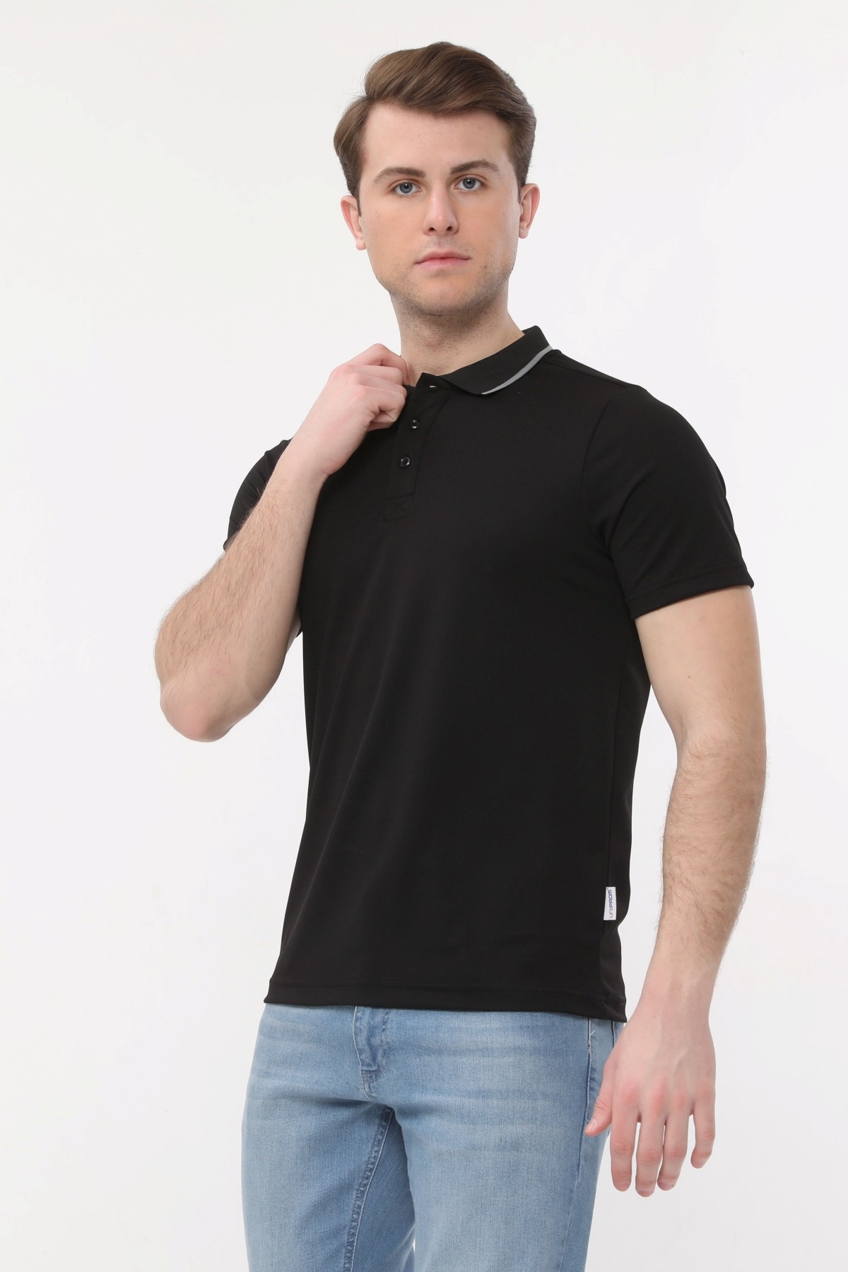 Uniprom Polo Yaka Kısa Kollu Tişört %100 Polyester Erkek