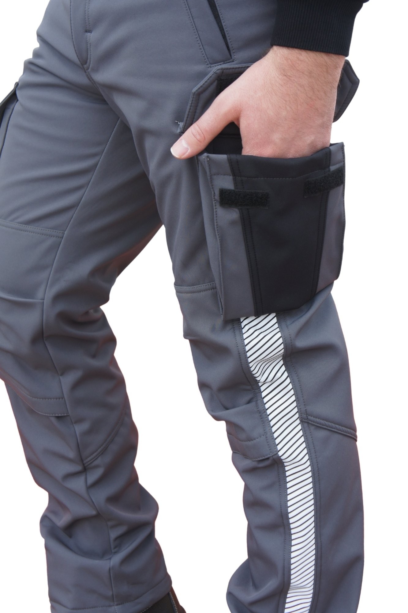 Uniprom Softshell Pantolon Oslo Model Su ve Rüzgar Geçirmez Gri