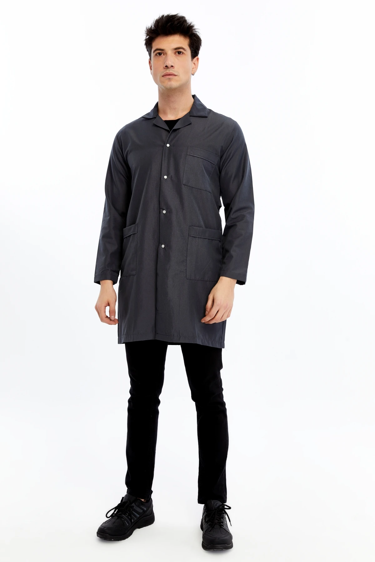 Uniprom İş Önlüğü Temizlik Görevlisi, Hademe, Çaycı, Öğrenci Gri Erkek