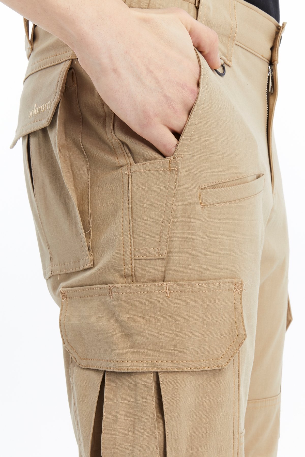Uniprom Tokyo Model Likralı Outdoor Taktik Pantolon, Avcı, Kampçı Outdoor Pantolon Bej