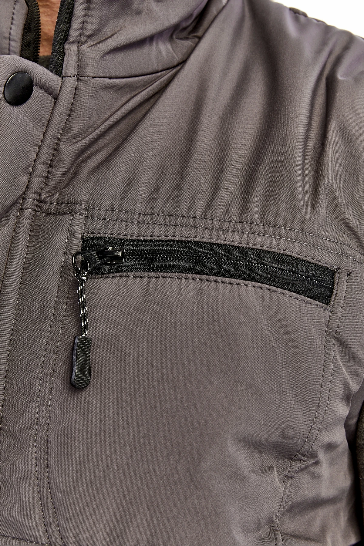 Uniprom İş Yeleği İçi Polarlı ve Elyaflı Su ve Rüzgar Geçirmez 4 Cepli High Warm Gri