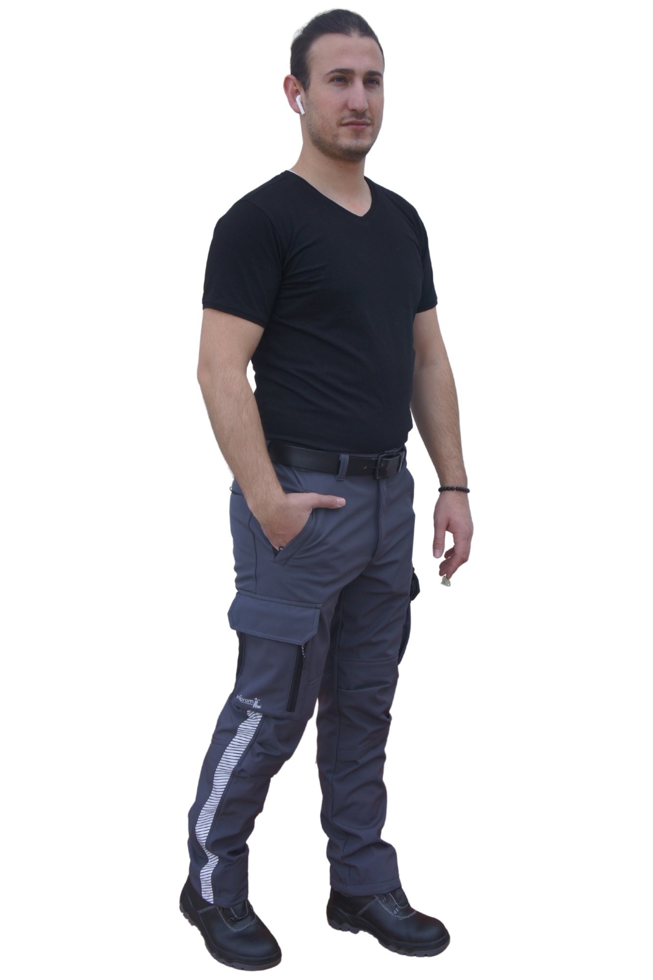 Uniprom Softshell Pantolon Oslo Model Su ve Rüzgar Geçirmez Gri