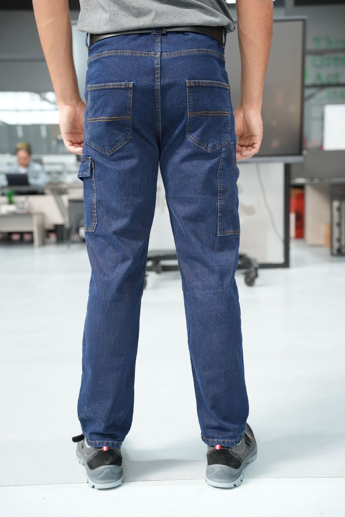 Uniprom İş Pantolonu Kot Kumaş Titan Flex Model Lacivert