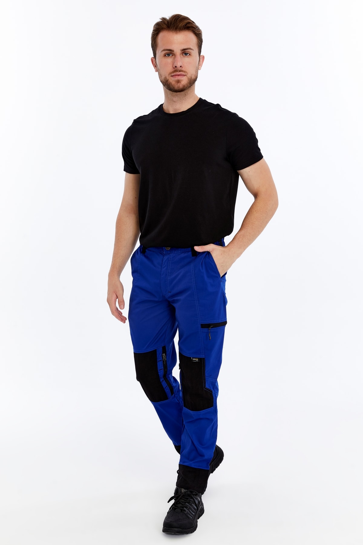 Uniprom İş Pantolonu Basic Manchester Model Diz Destekli Mavi
