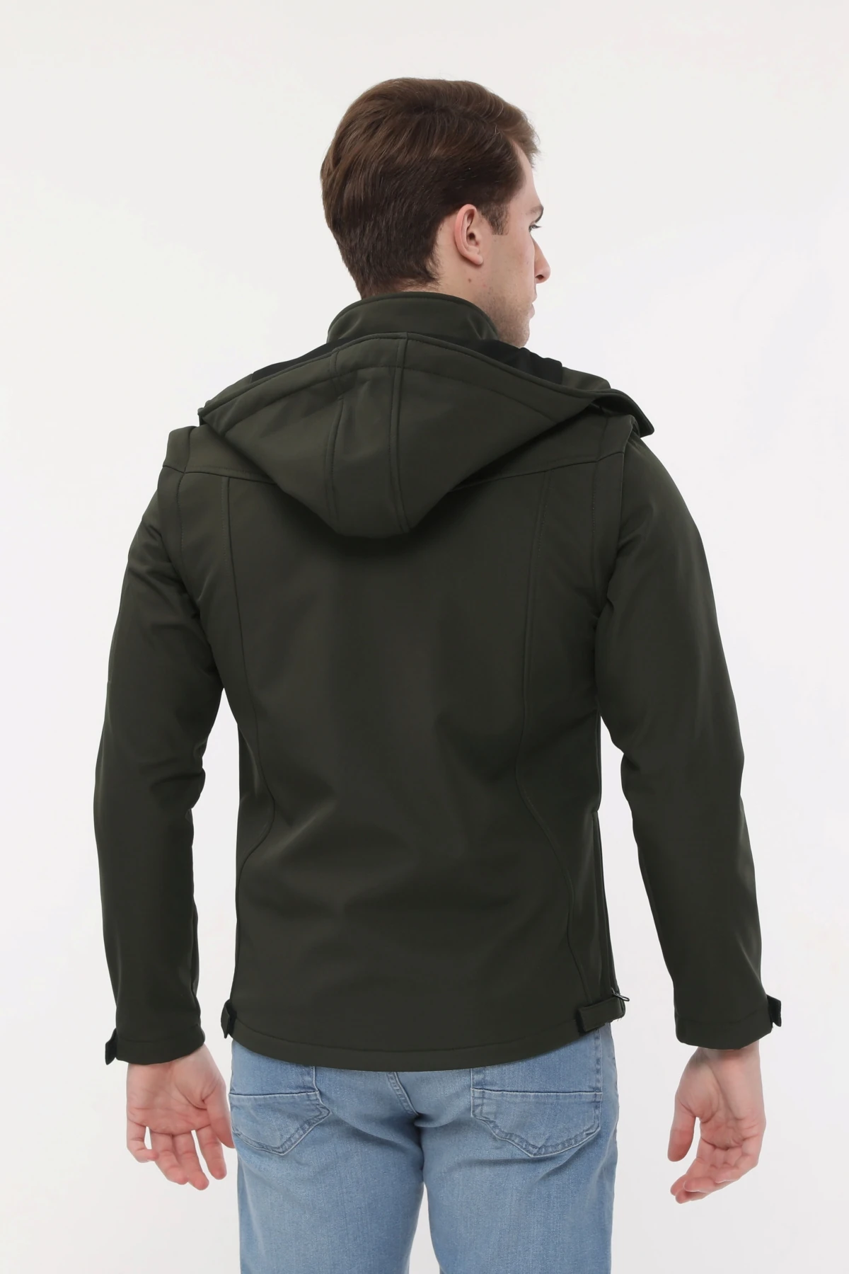 Uniprom Taktikal Softshell Mont Kollar ve Kapşon Çıkabilir Erkek Haki