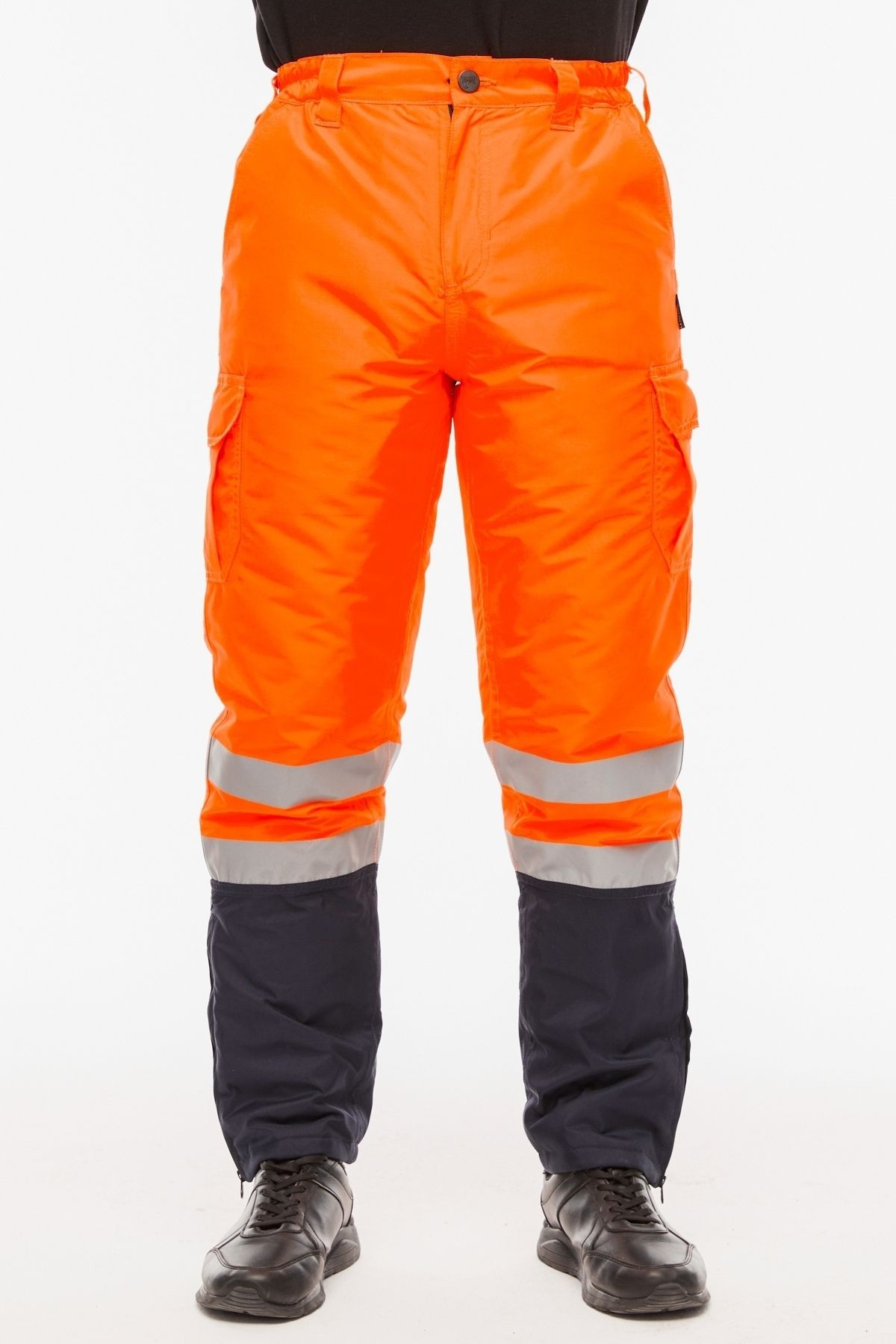 Uniprom İş Pantolonu Su ve Rüzgar Geçirmez İçi Elyaflı Kışlık Erkek Neon Turuncu