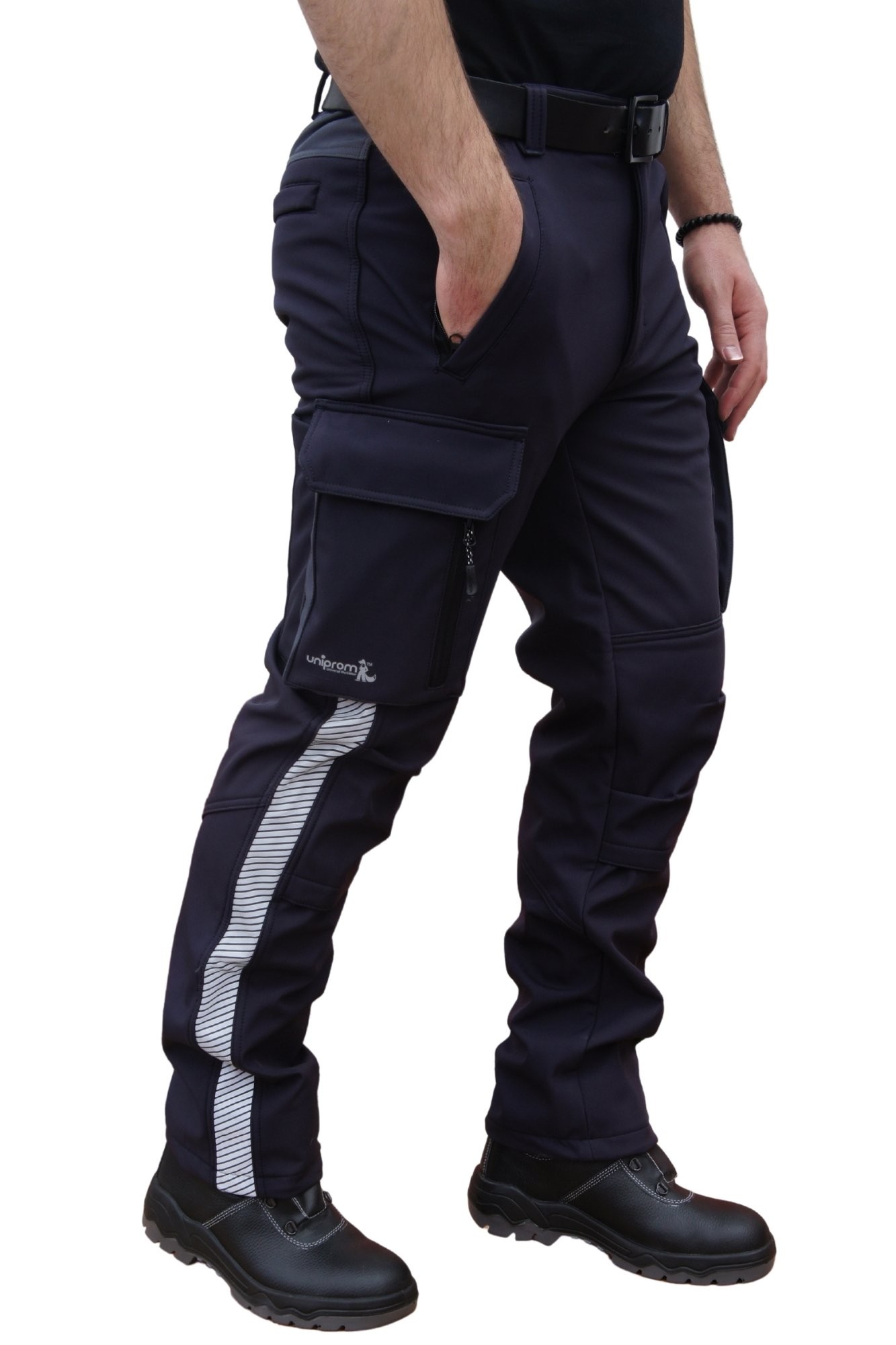 Uniprom Softshell Pantolon Oslo Model Su ve Rüzgar Geçirmez Füme
