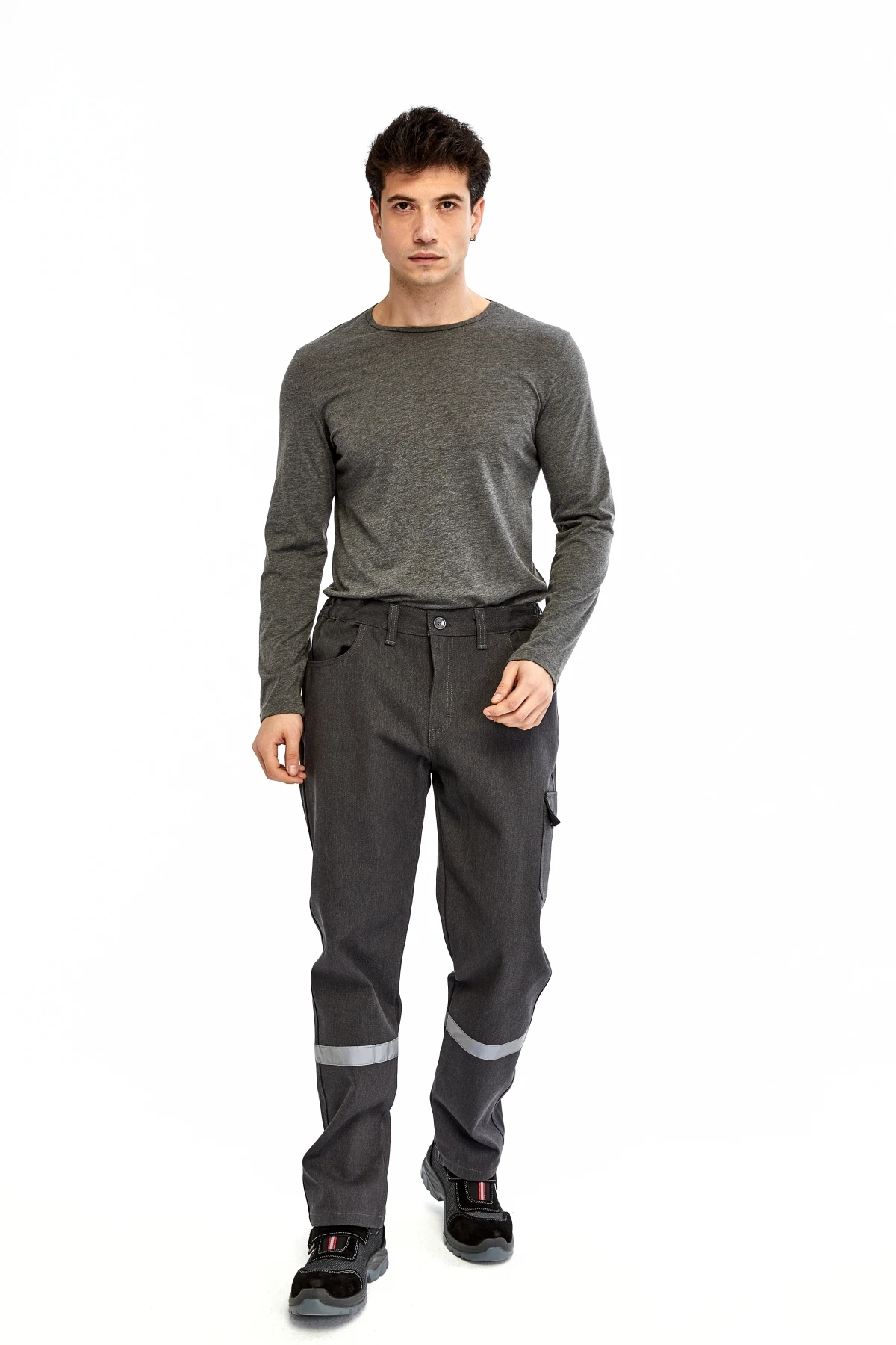 Uniprom İş Pantolonu Kışlık Basic Model 2 Gri 5 Cepli