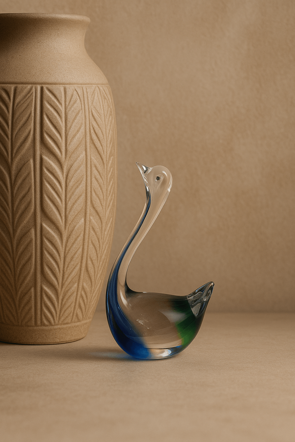 Murano cam kuğu vinyage 