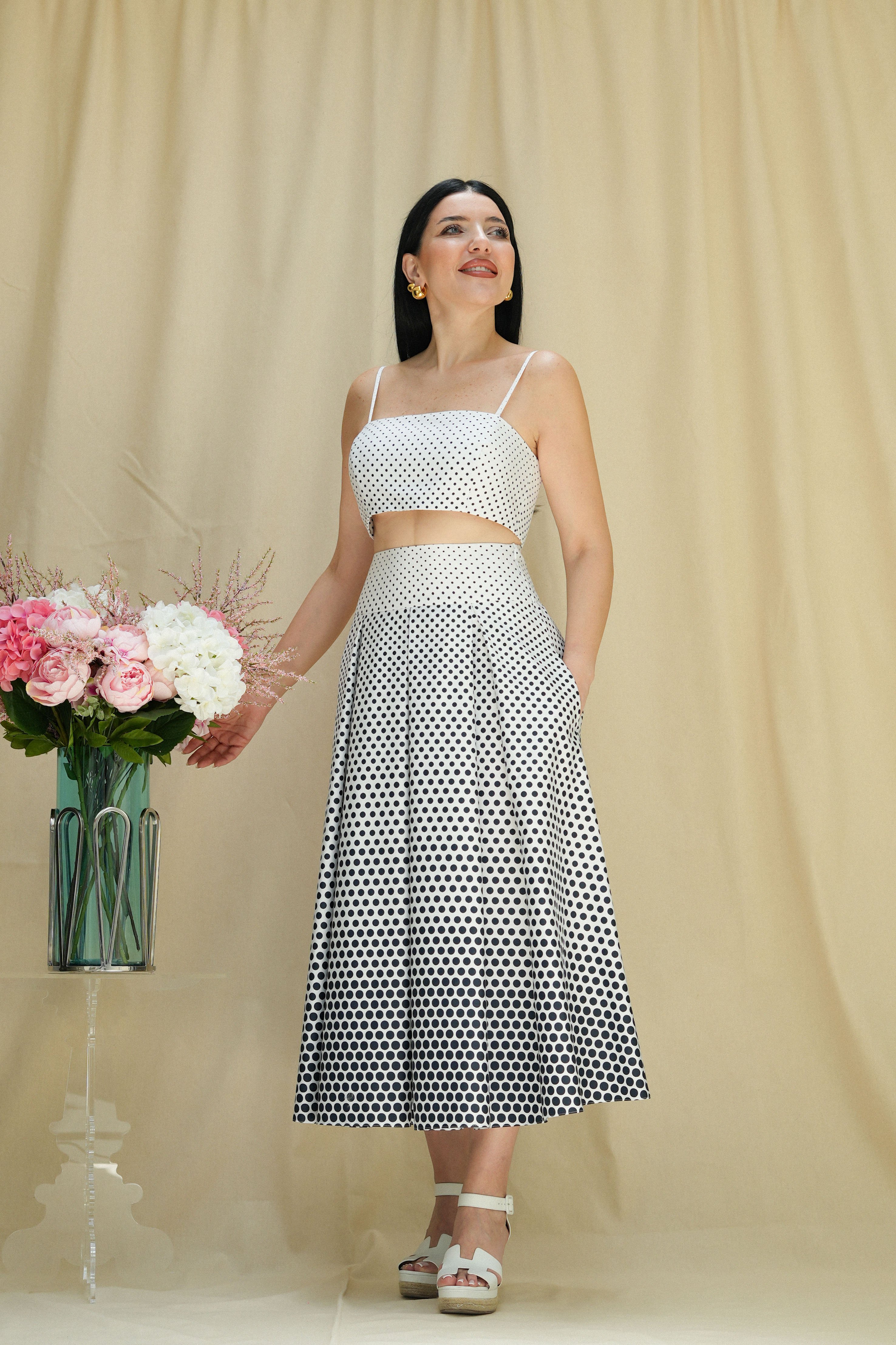 Daytime Collection Polka Dot Bustier