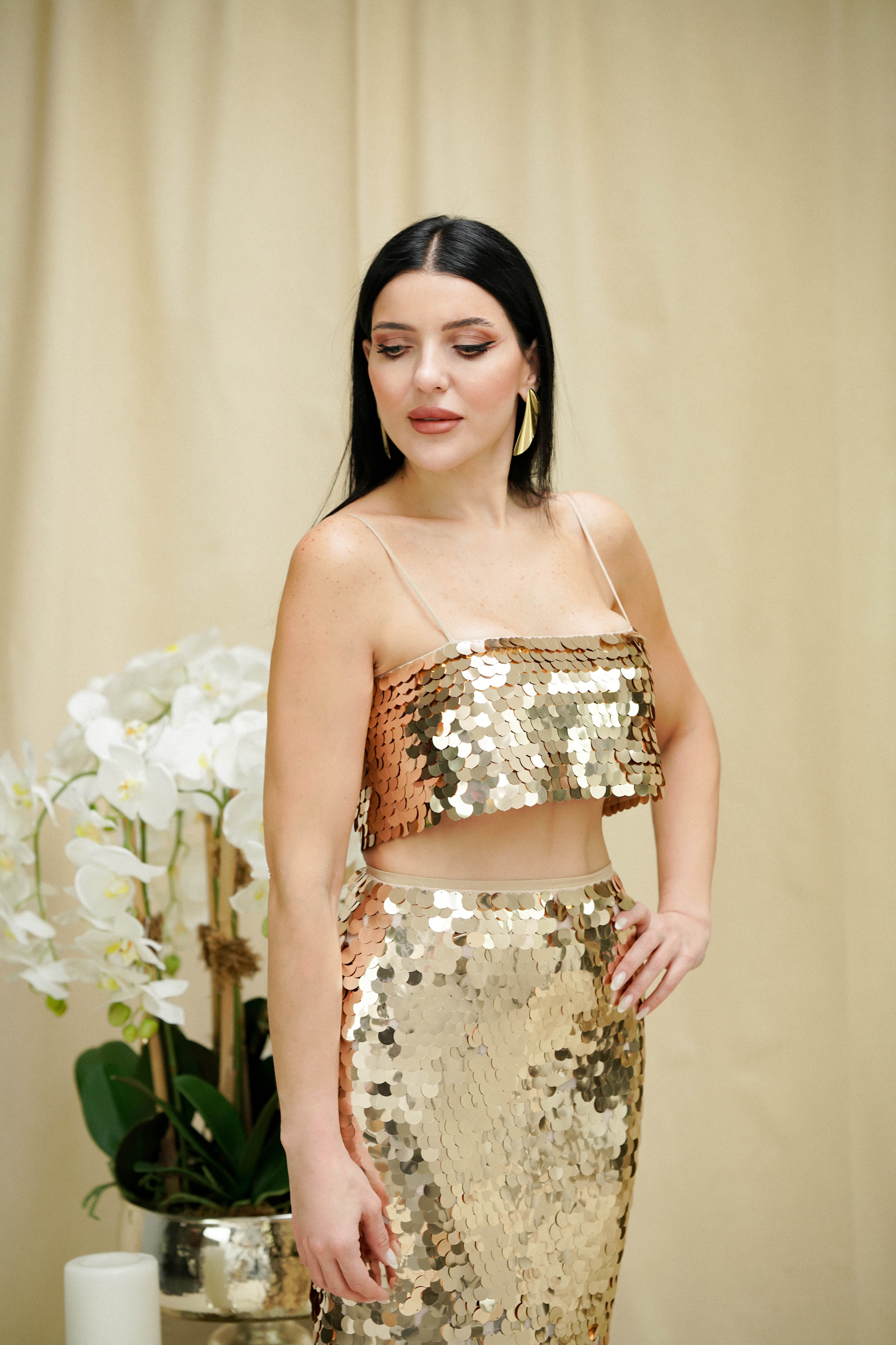 Glam Collection Bustier - Gold