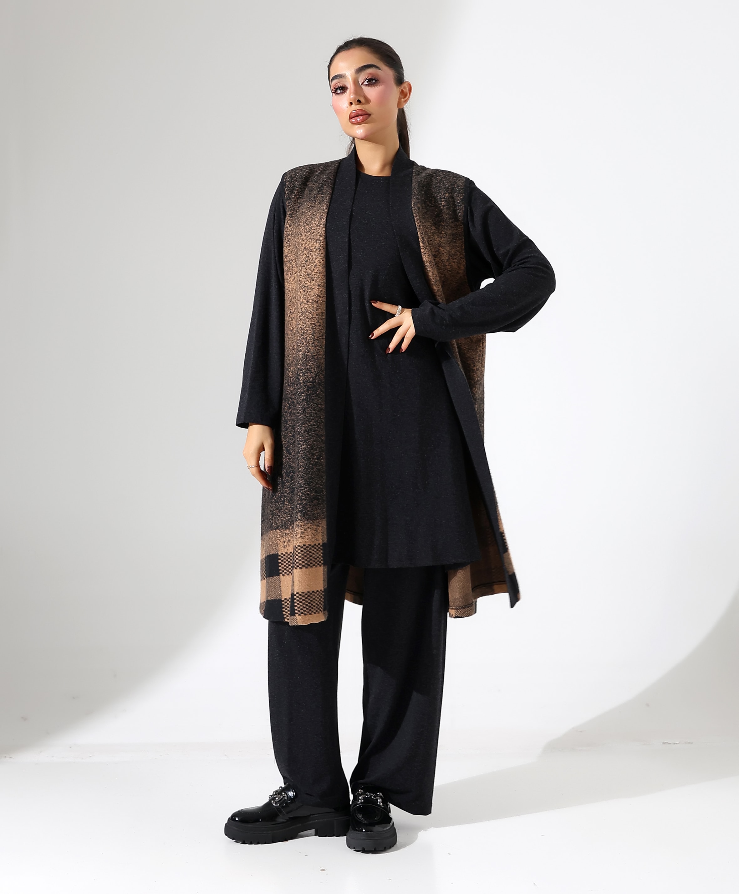 Yelekli Üç Parça Tesettür Takım