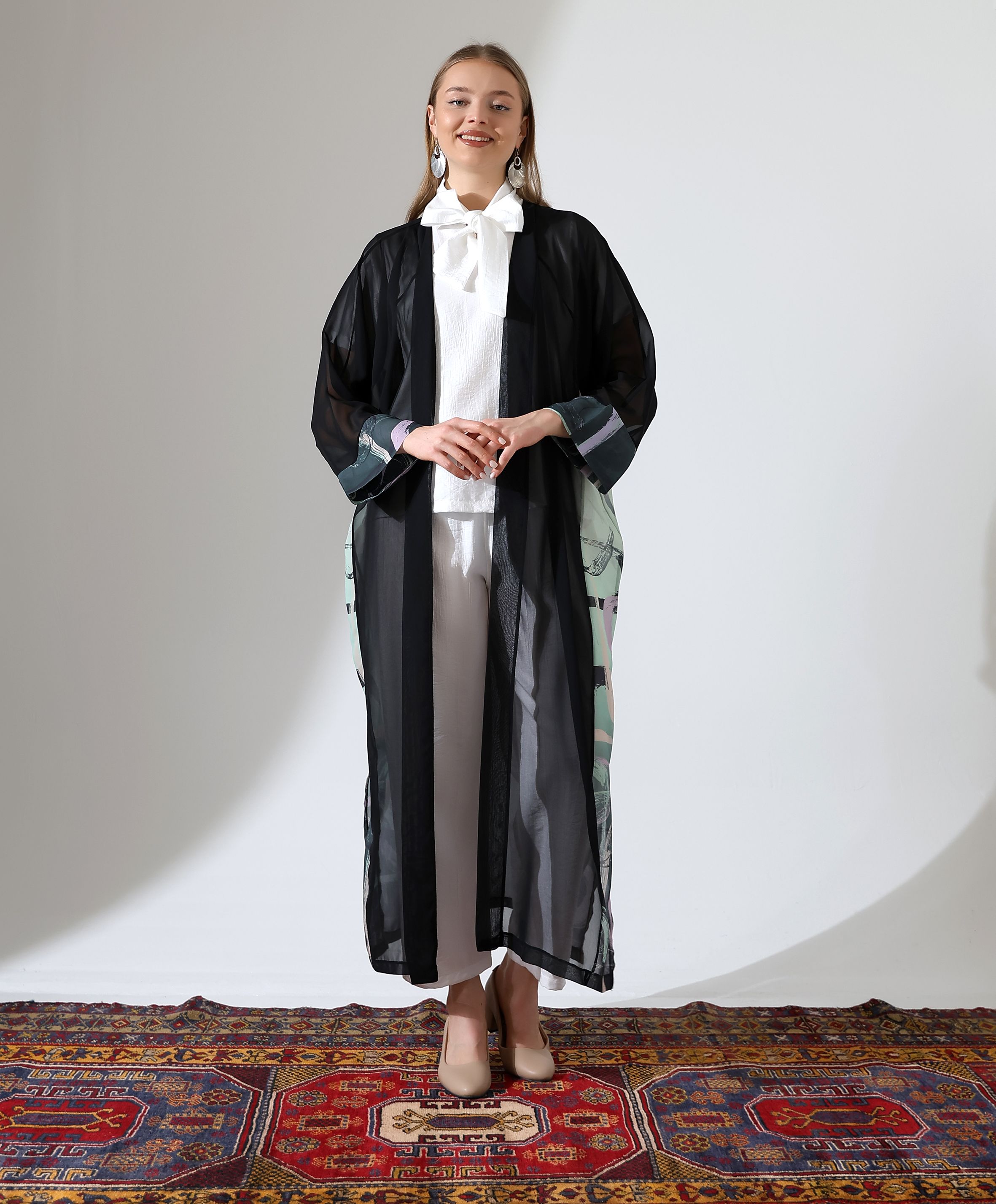 Uzun Şifon Abaya