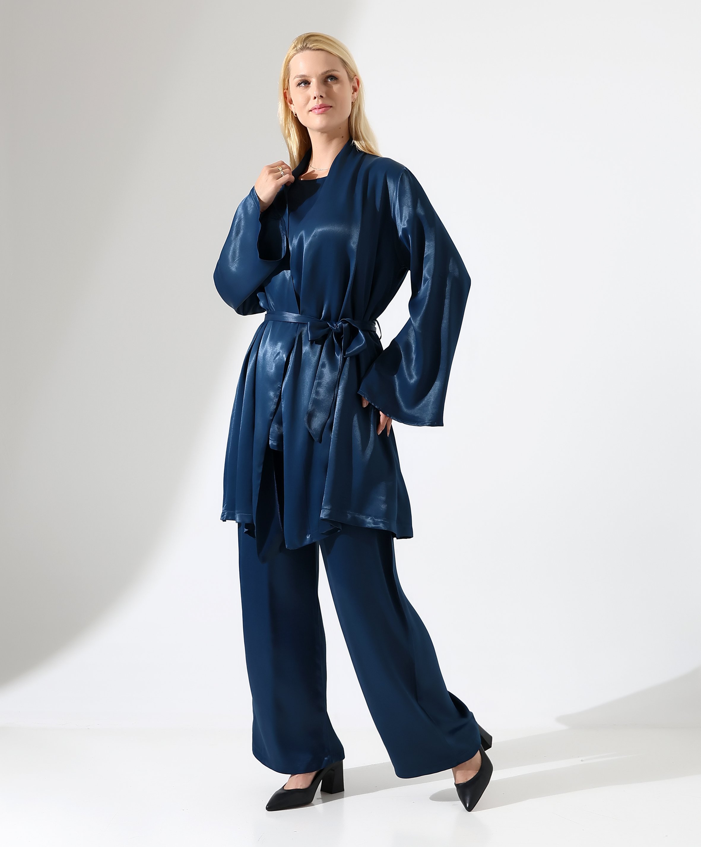Saten Kimono Takım