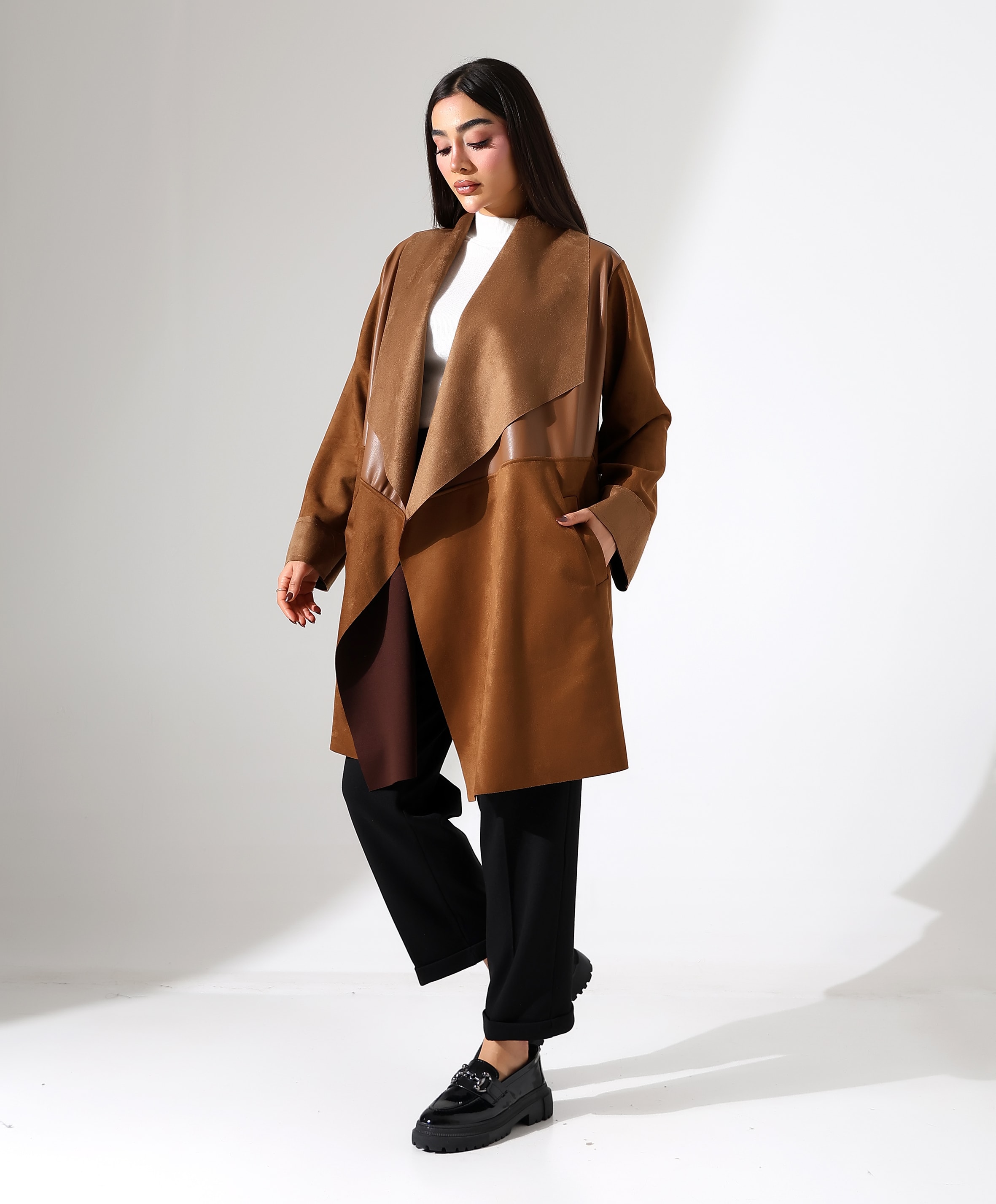 Şal Yaka Deri Ceket