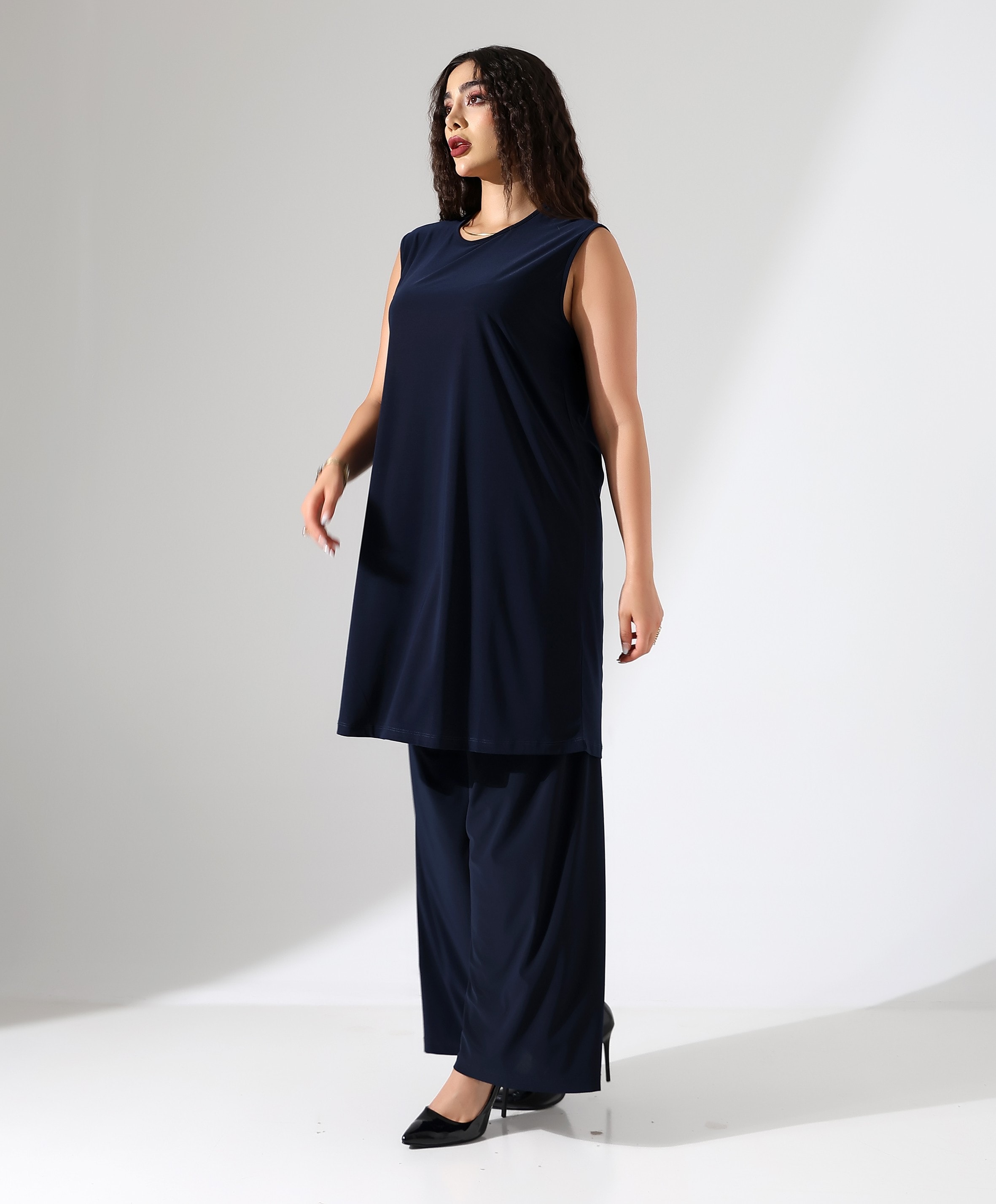 Esnek Sıfır Kol Tunik