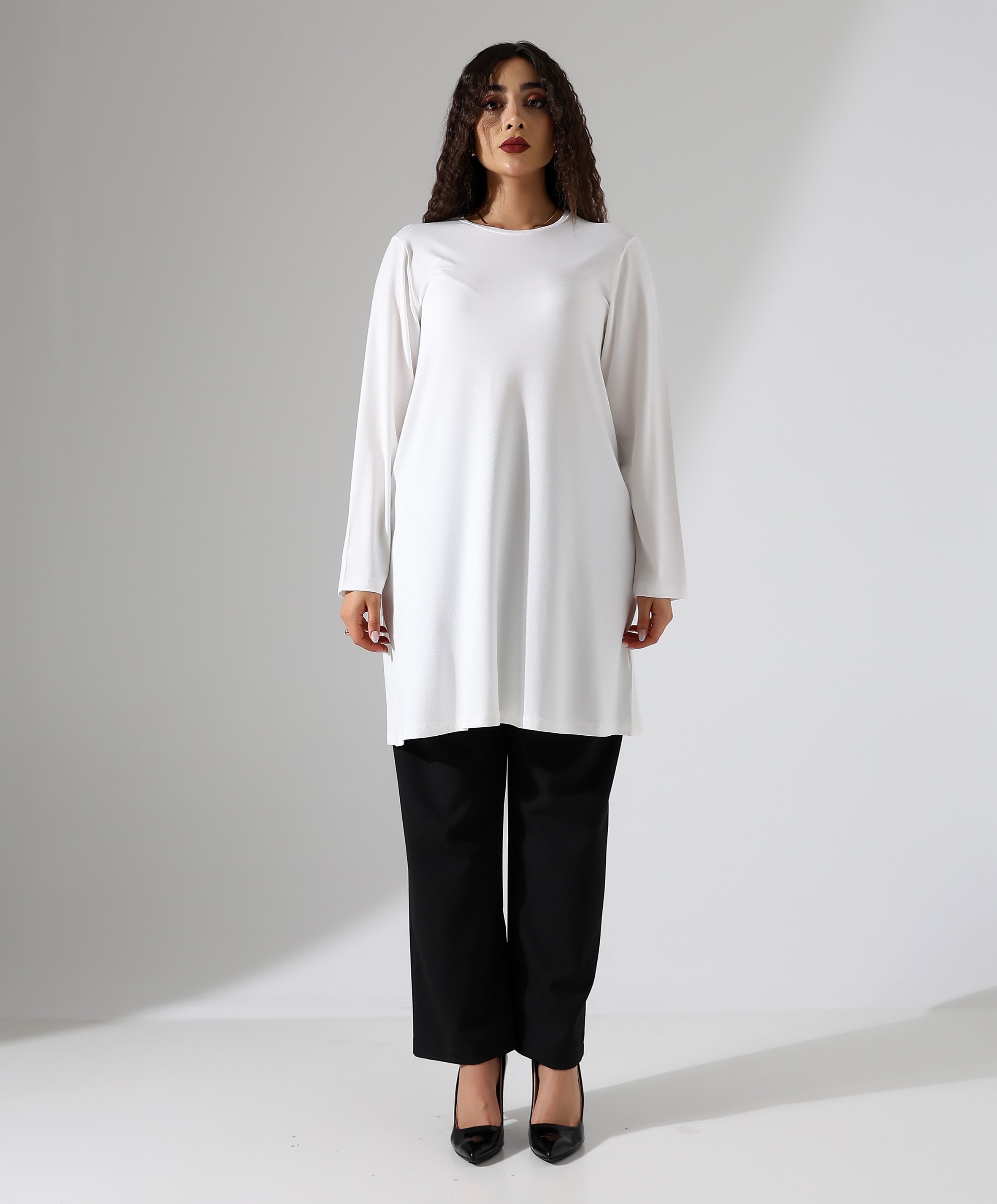 Uzun İçlik Viskon Tunik