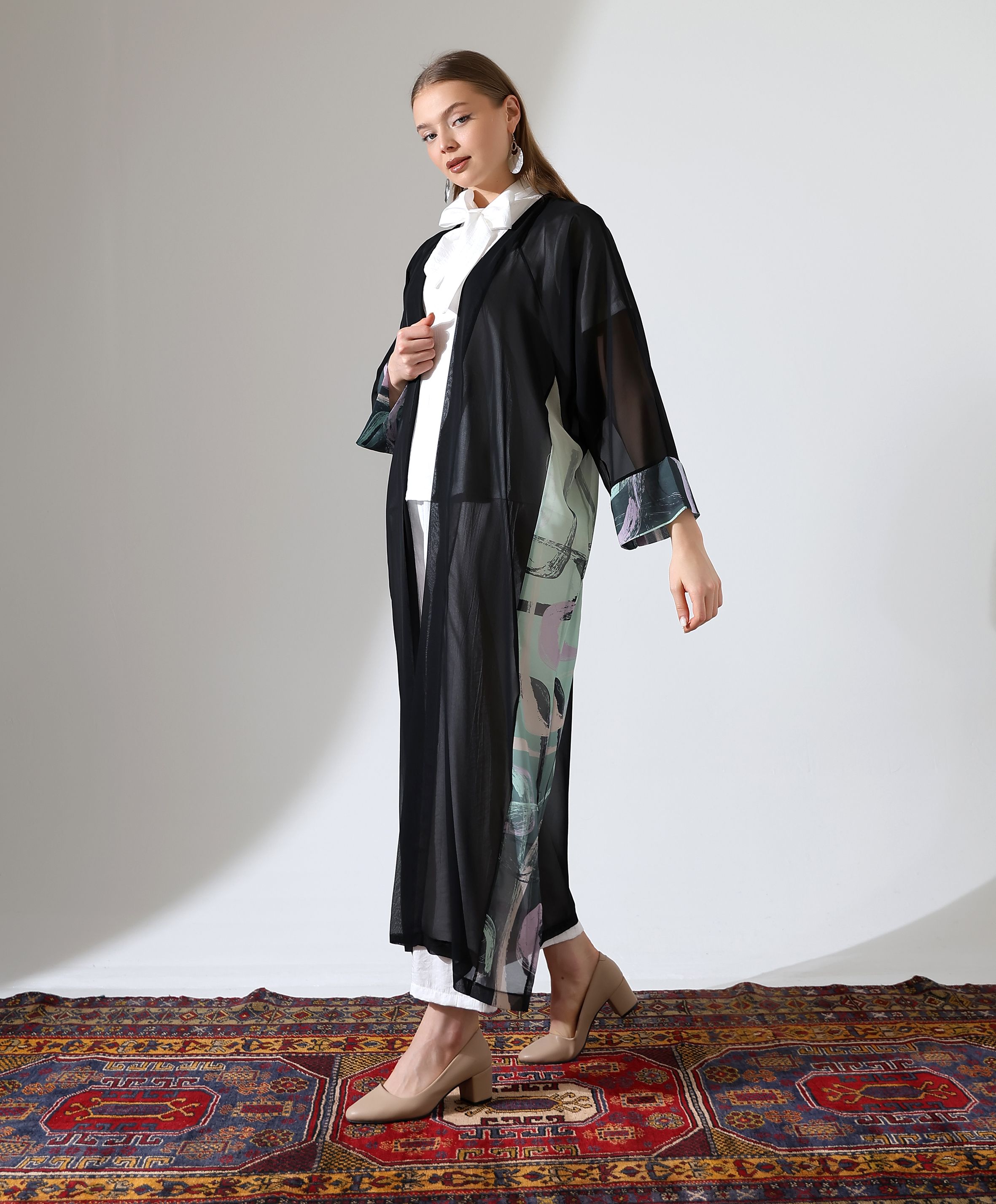 Uzun Şifon Abaya