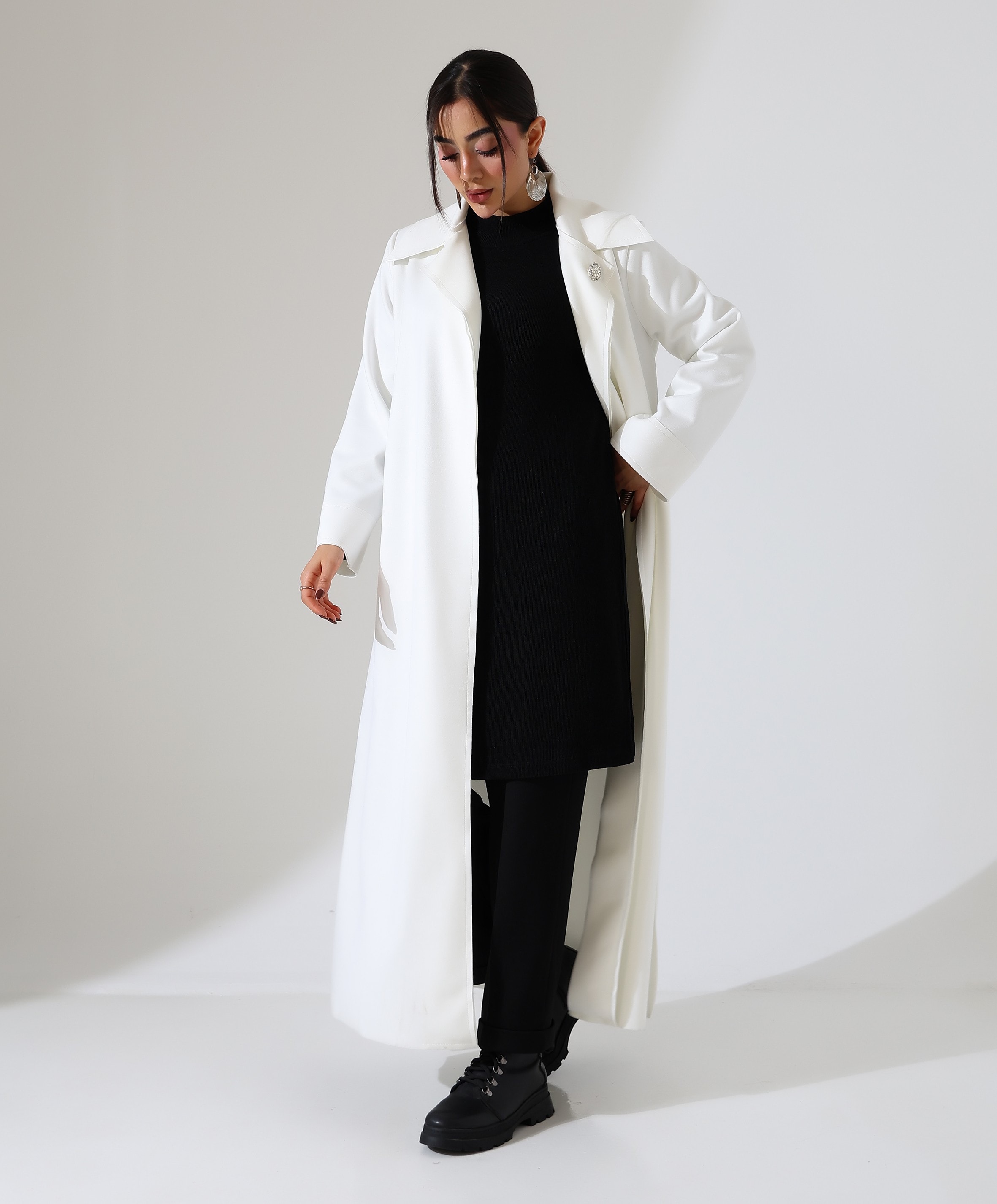 İnci Detay Büyük Beden Hırka