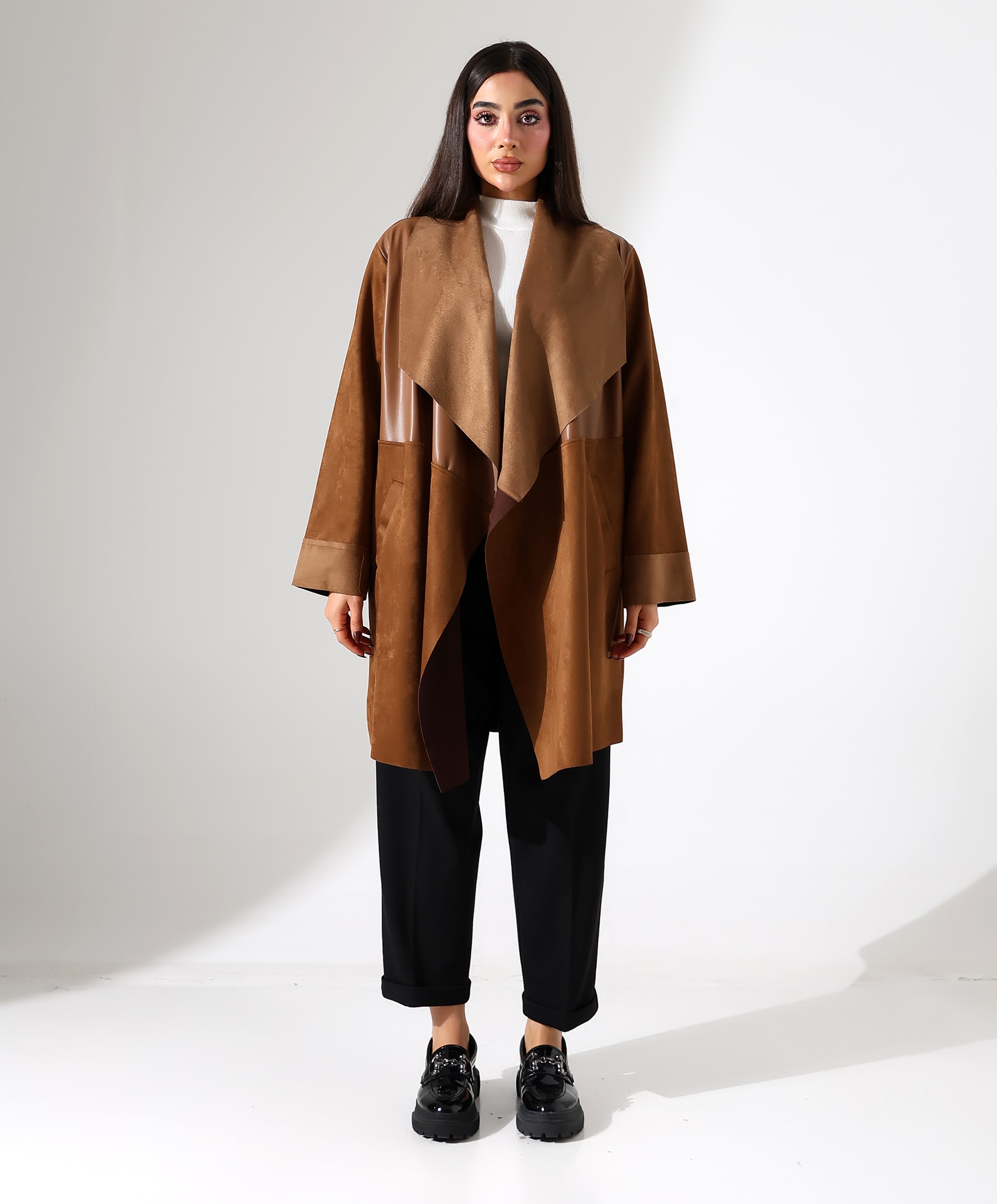 Şal Yaka Deri Ceket