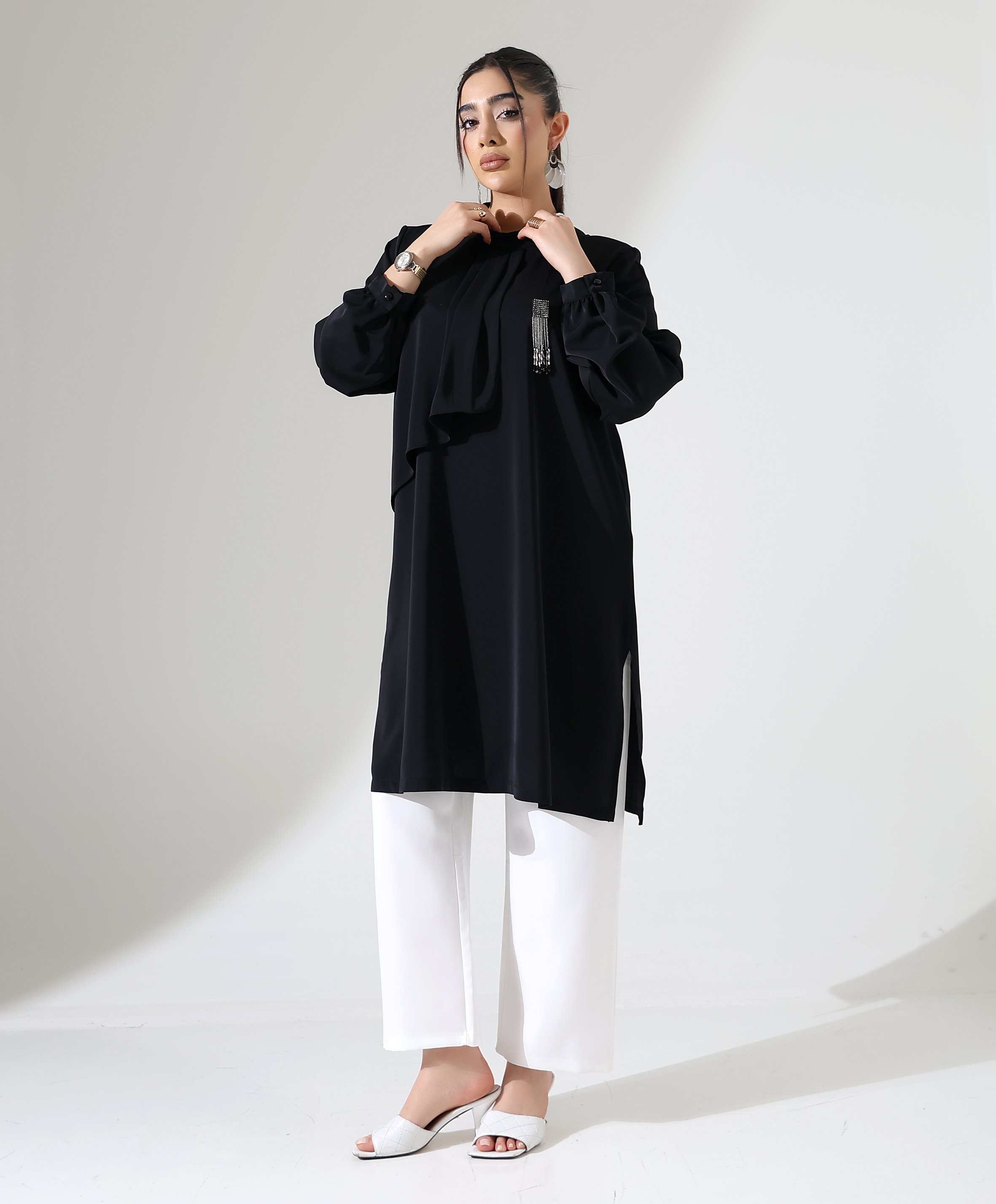 Pile Kısa Tunik