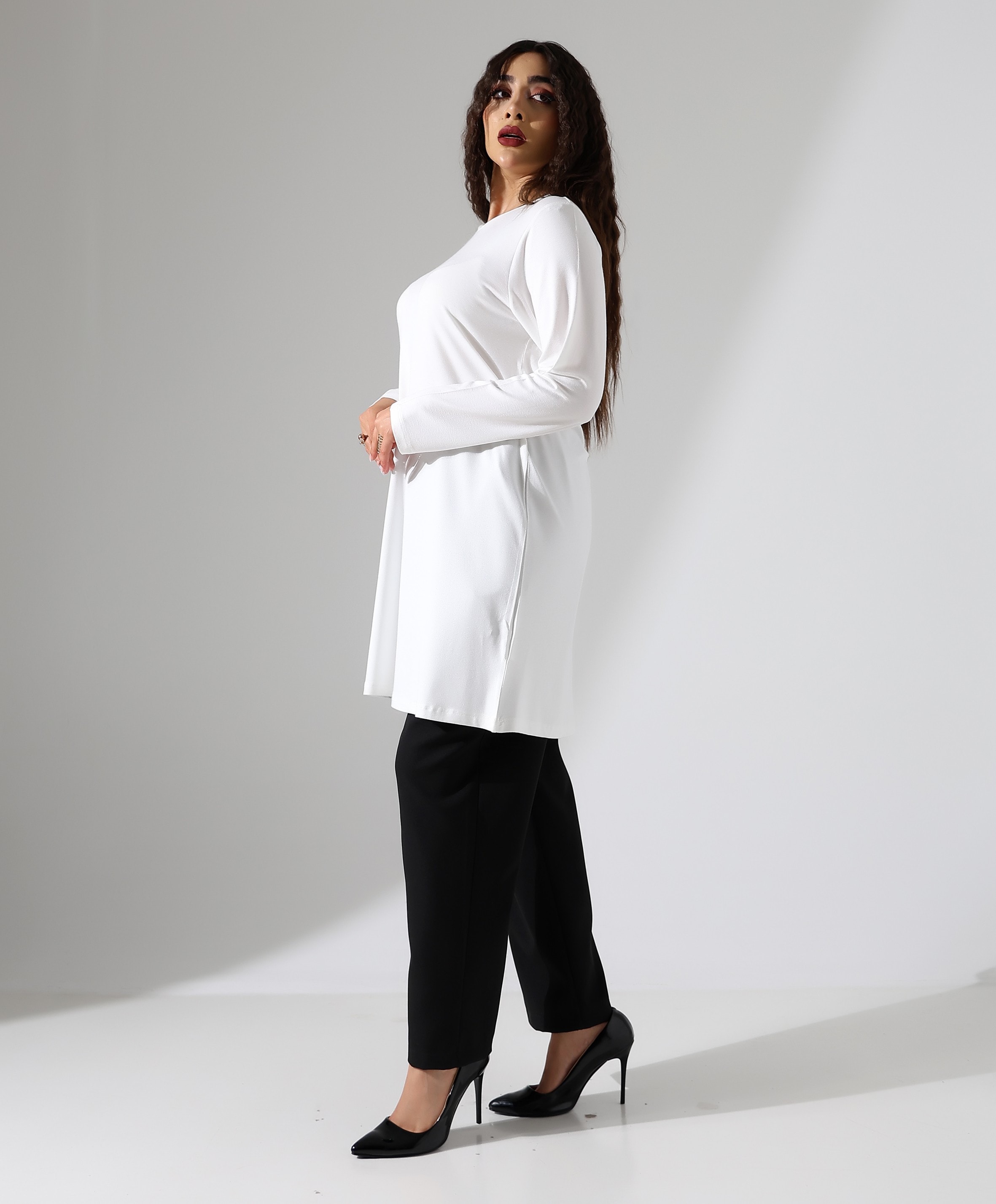 Uzun İçlik Viskon Tunik