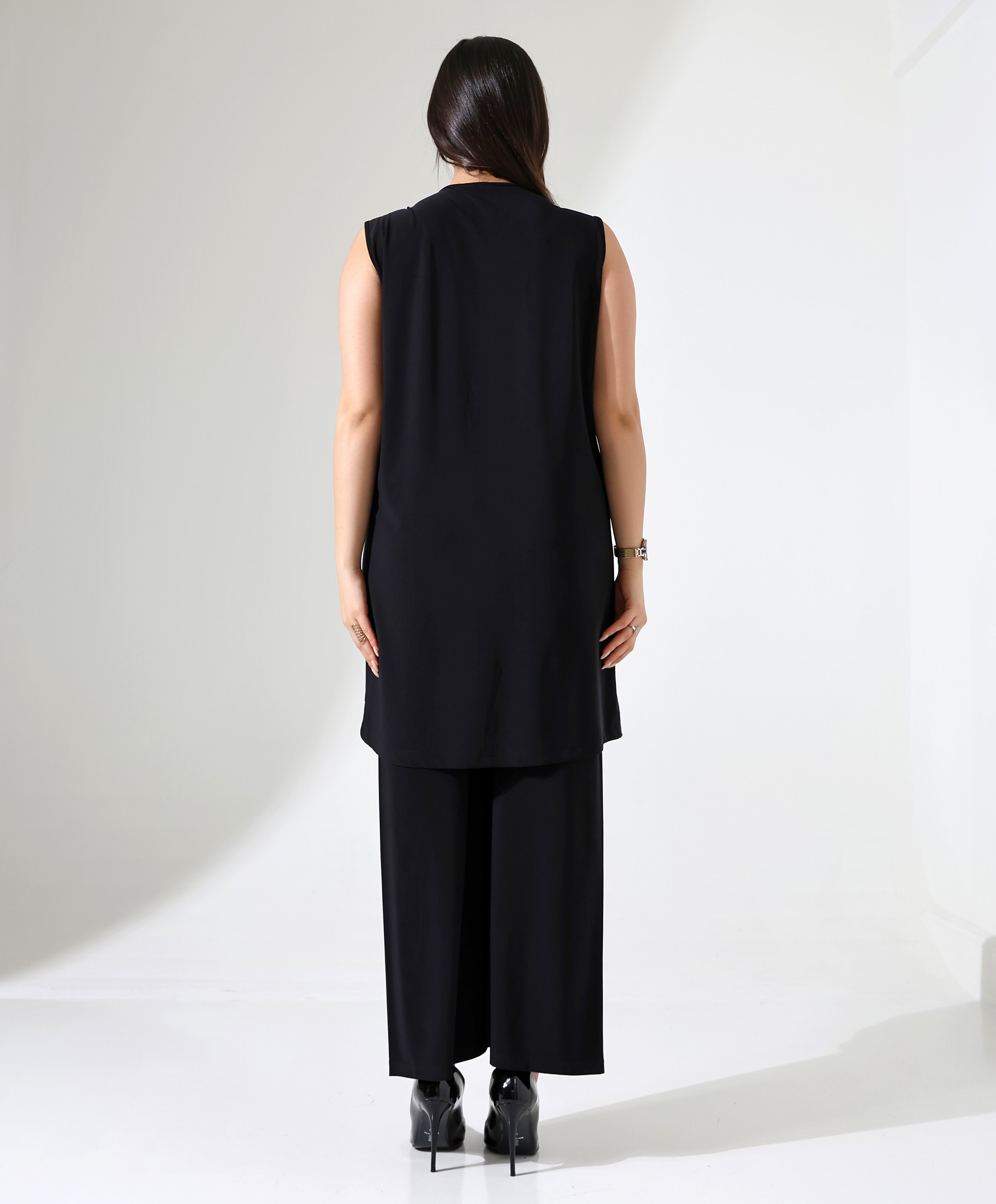 Battal Beden Sıfır Kol Tunik