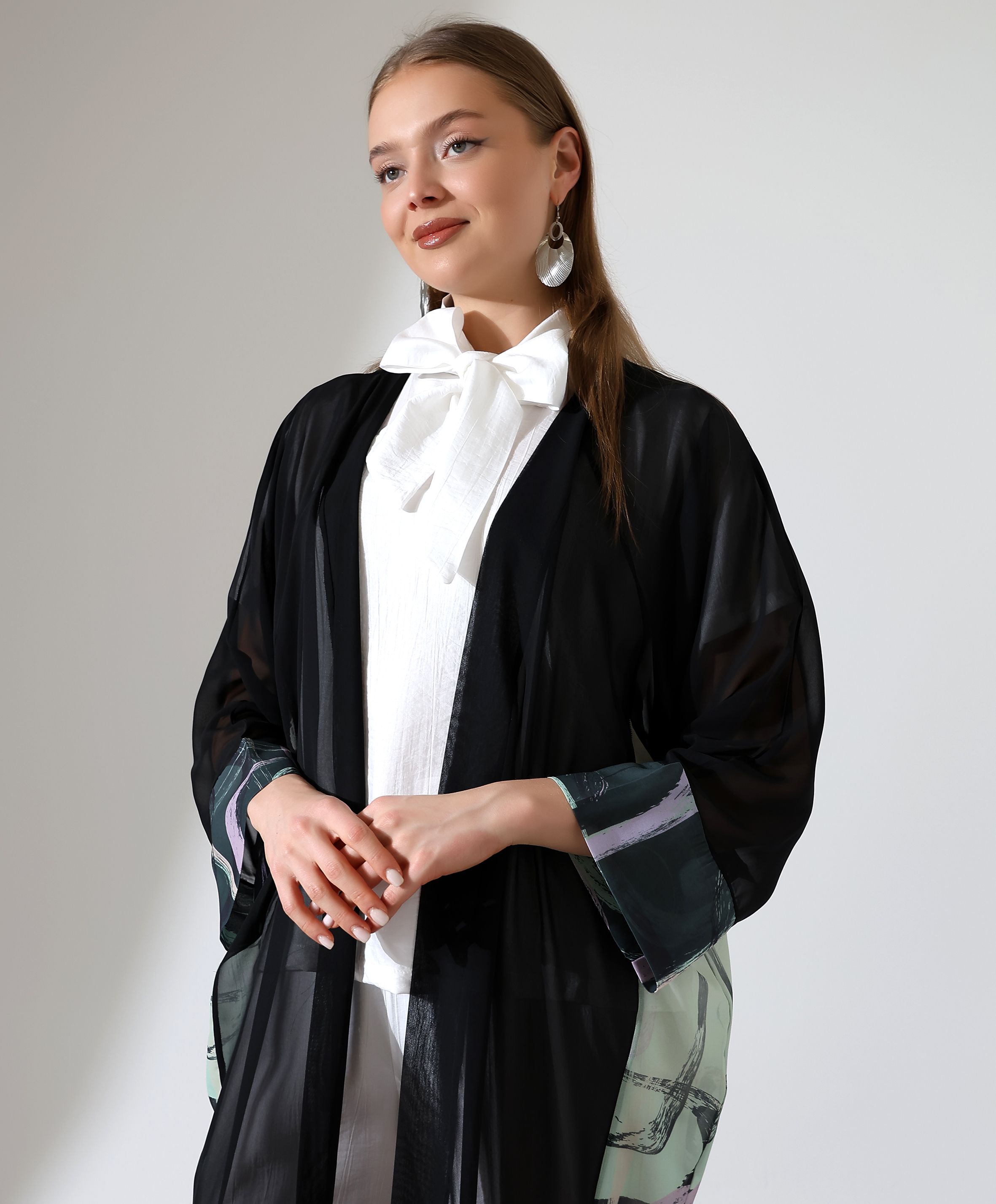Uzun Şifon Abaya