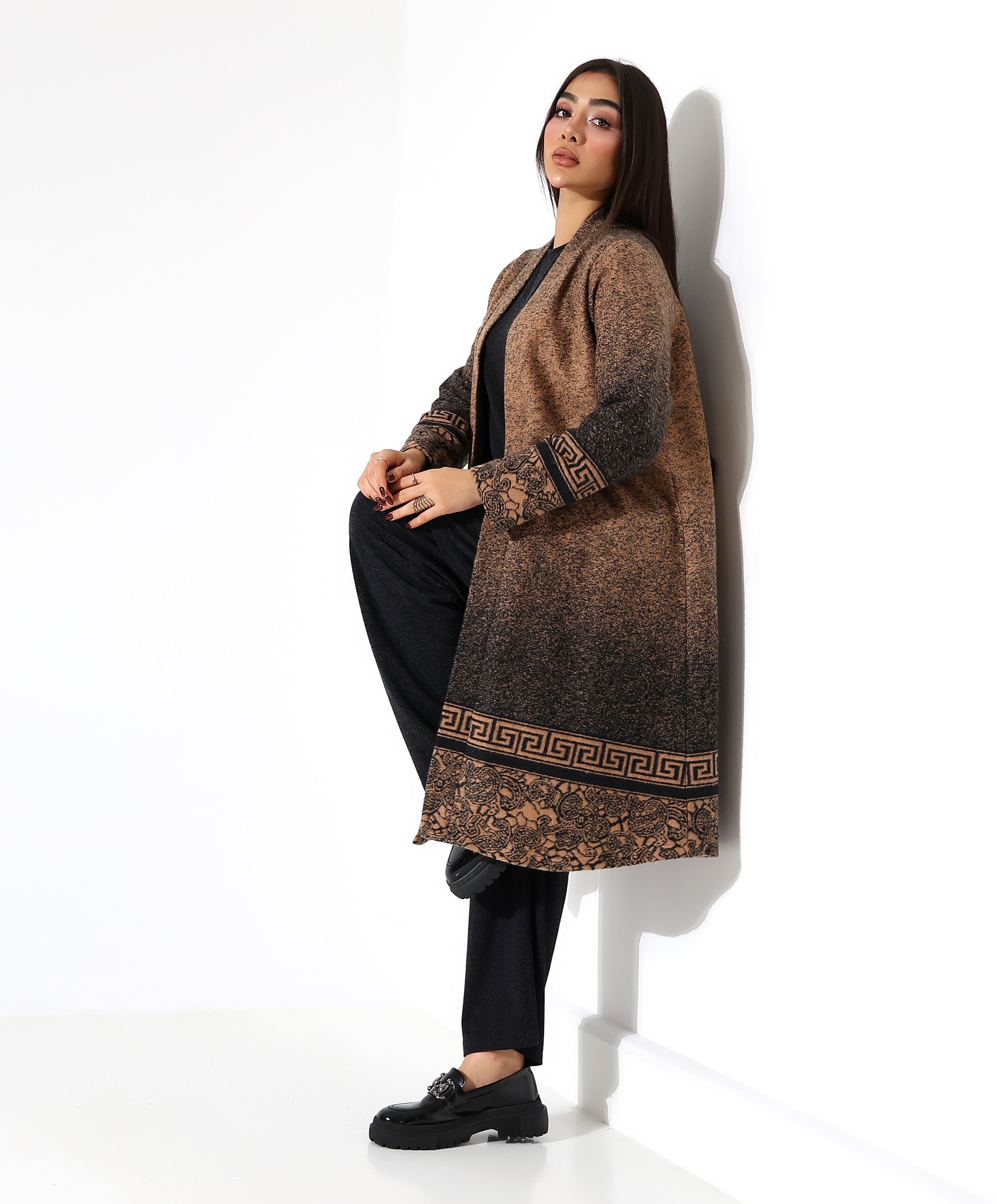 Hırka Üç Parça Tesettür Anne Takım