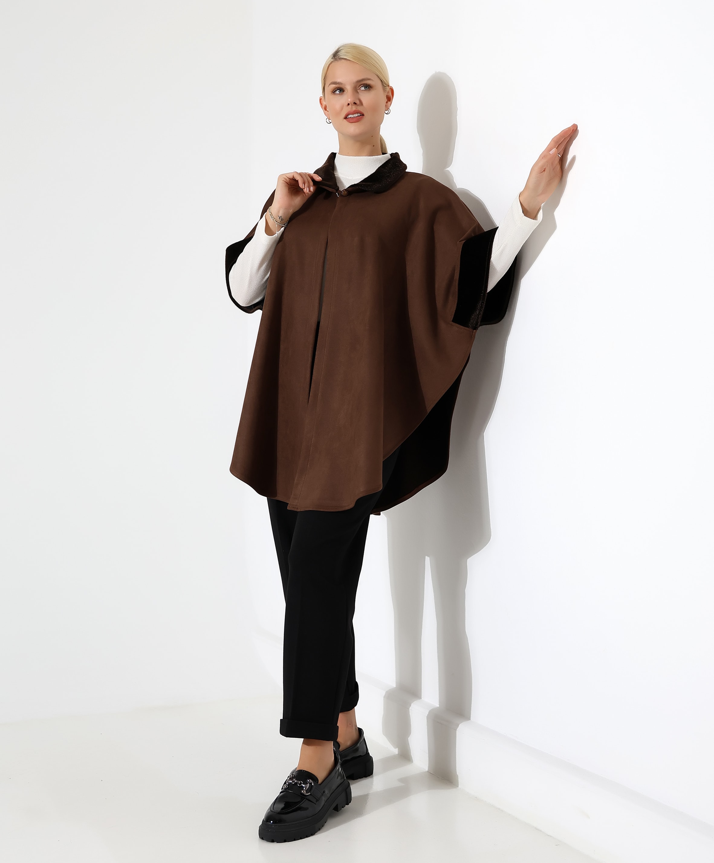 Kürk Detay Kopça Kapama Bol Panço