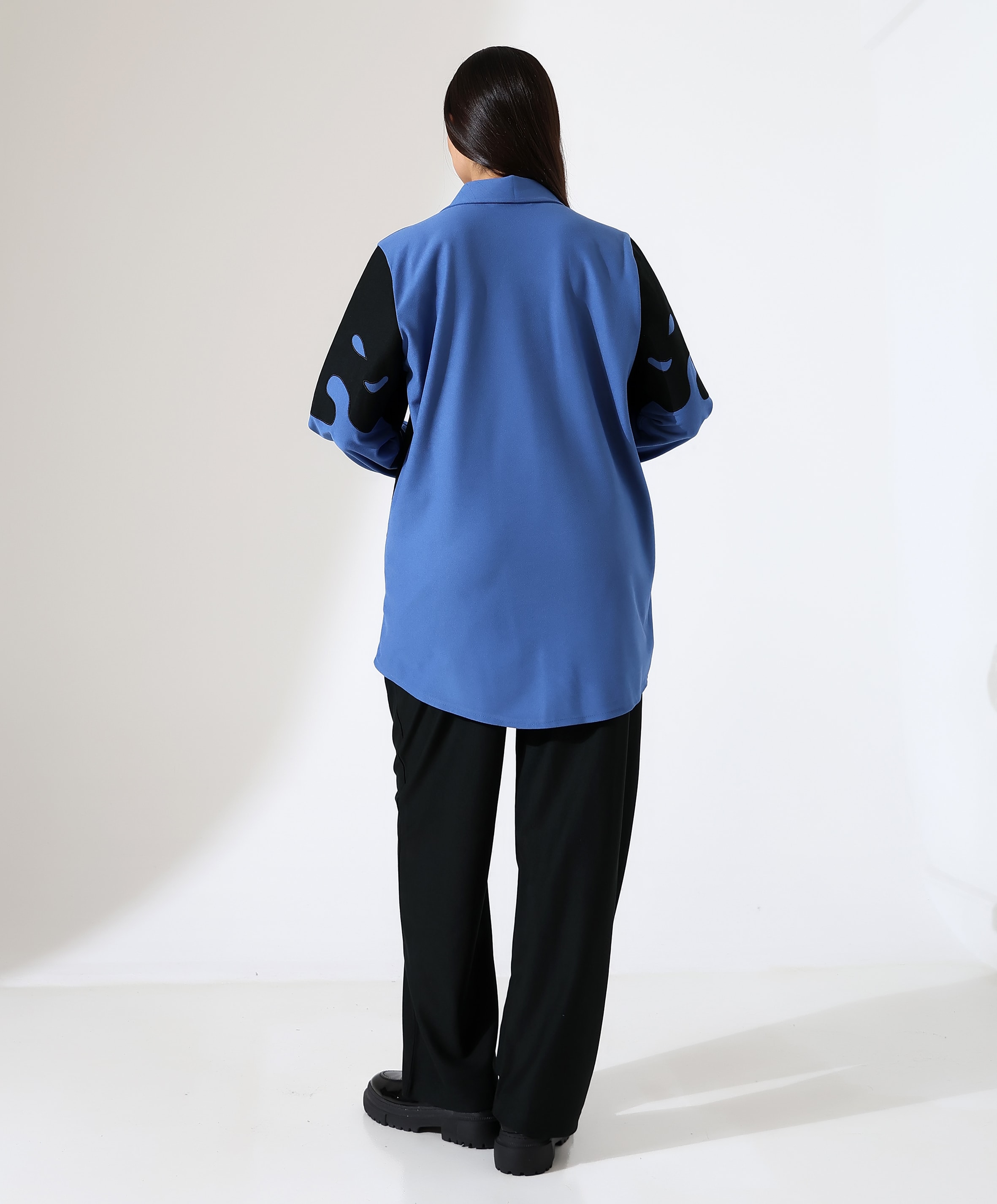 Nakış Detay İki Parça Gömlek Takım