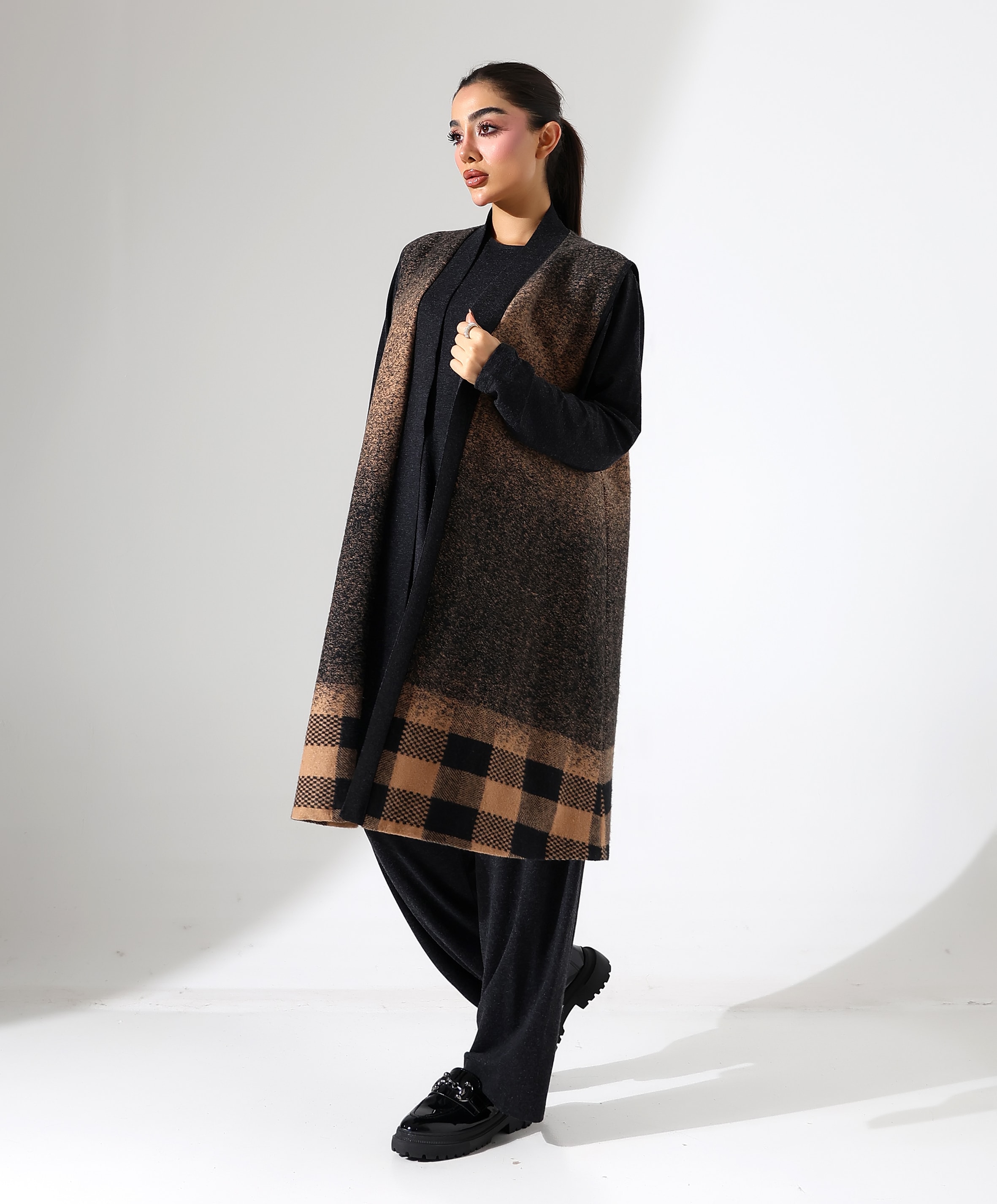 Yelekli Üç Parça Tesettür Takım