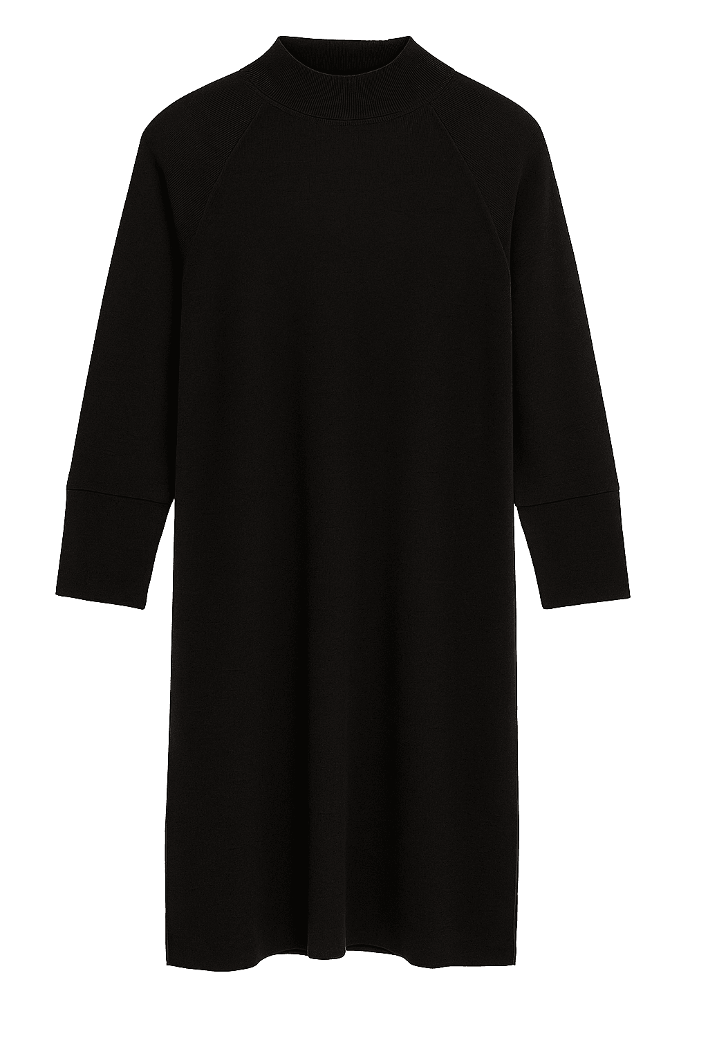 Örme Boyunlu Kazak - SİYAH