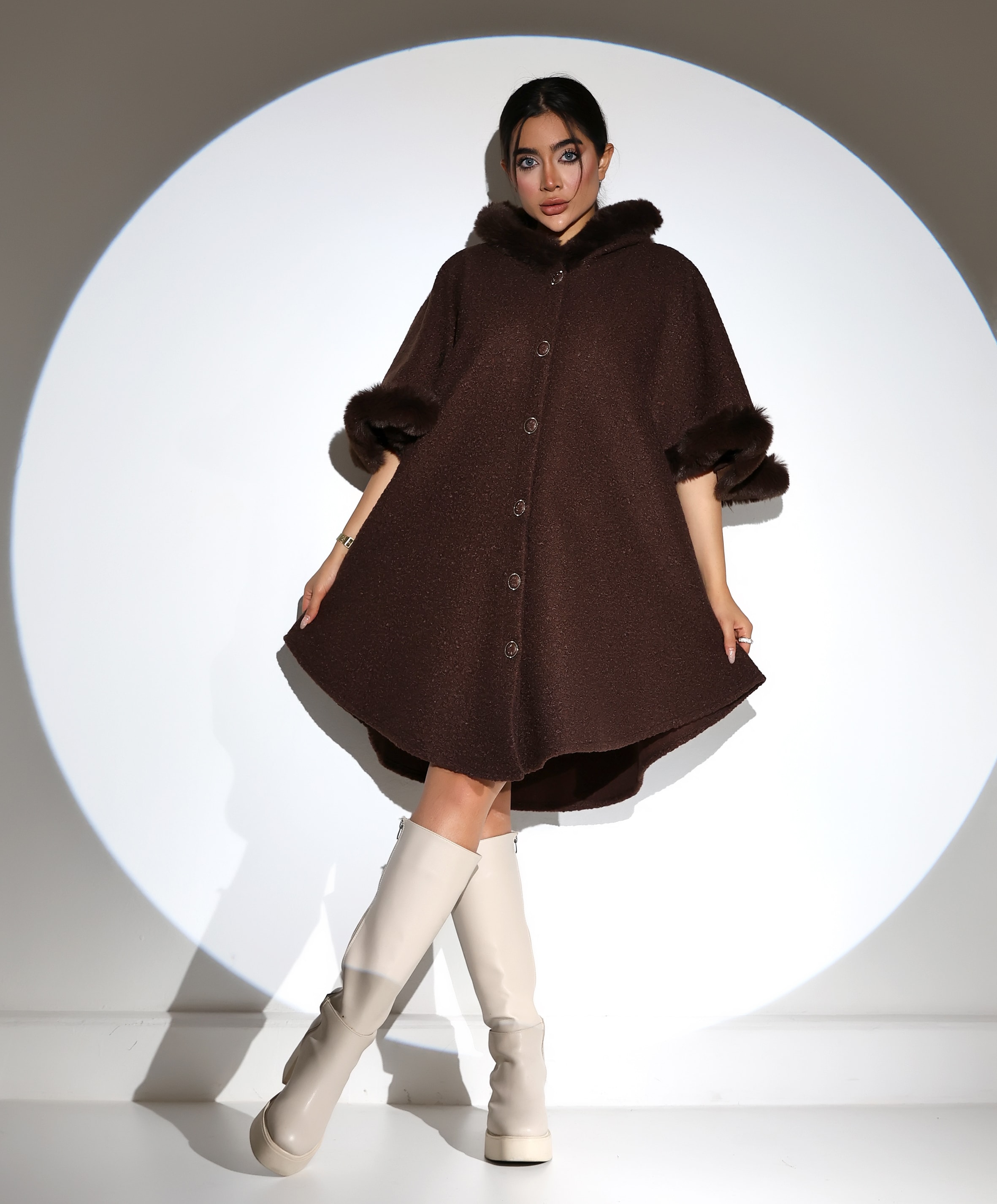 Kürk Quzu Panço - KAHVE