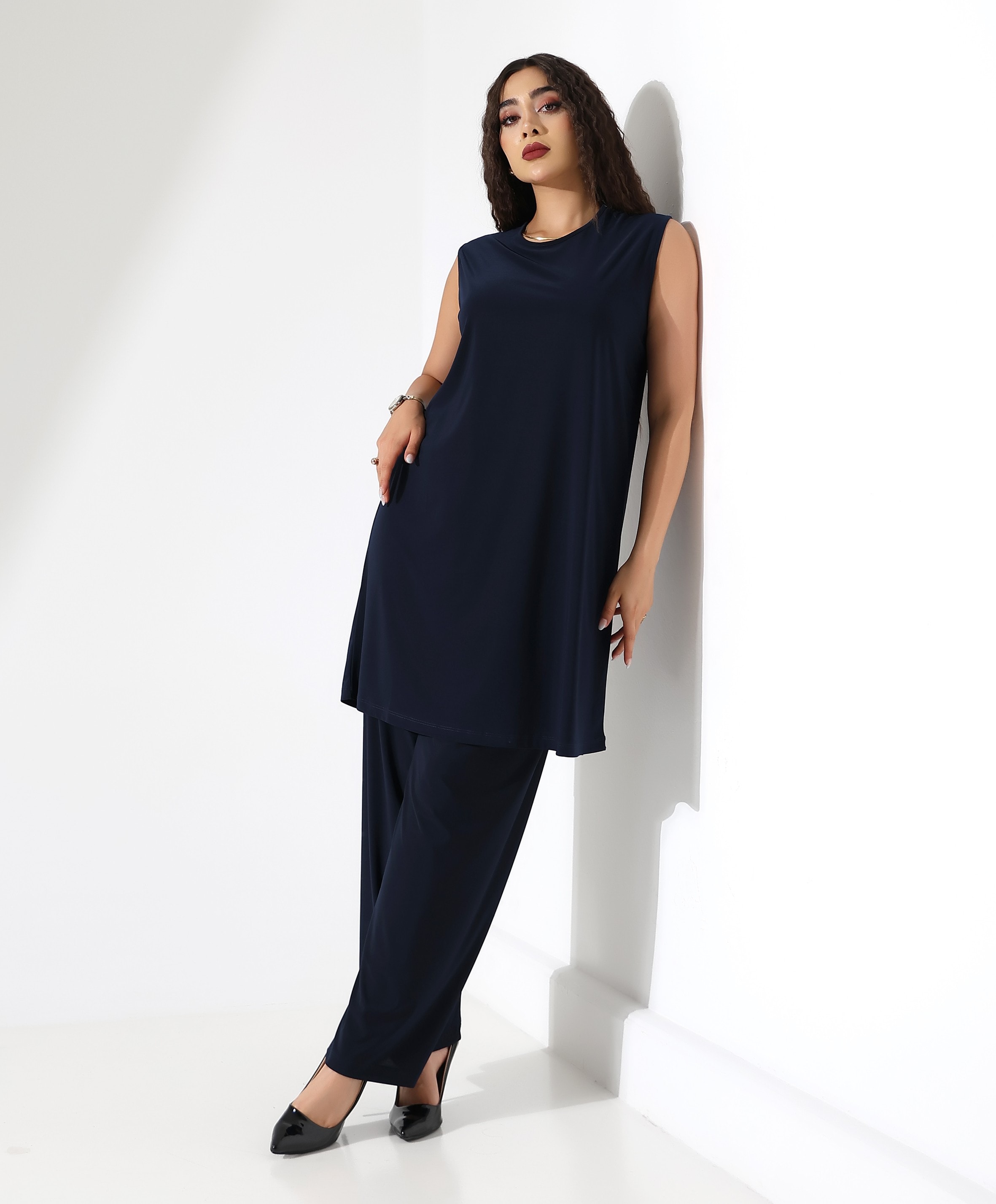 Esnek Sıfır Kol Tunik