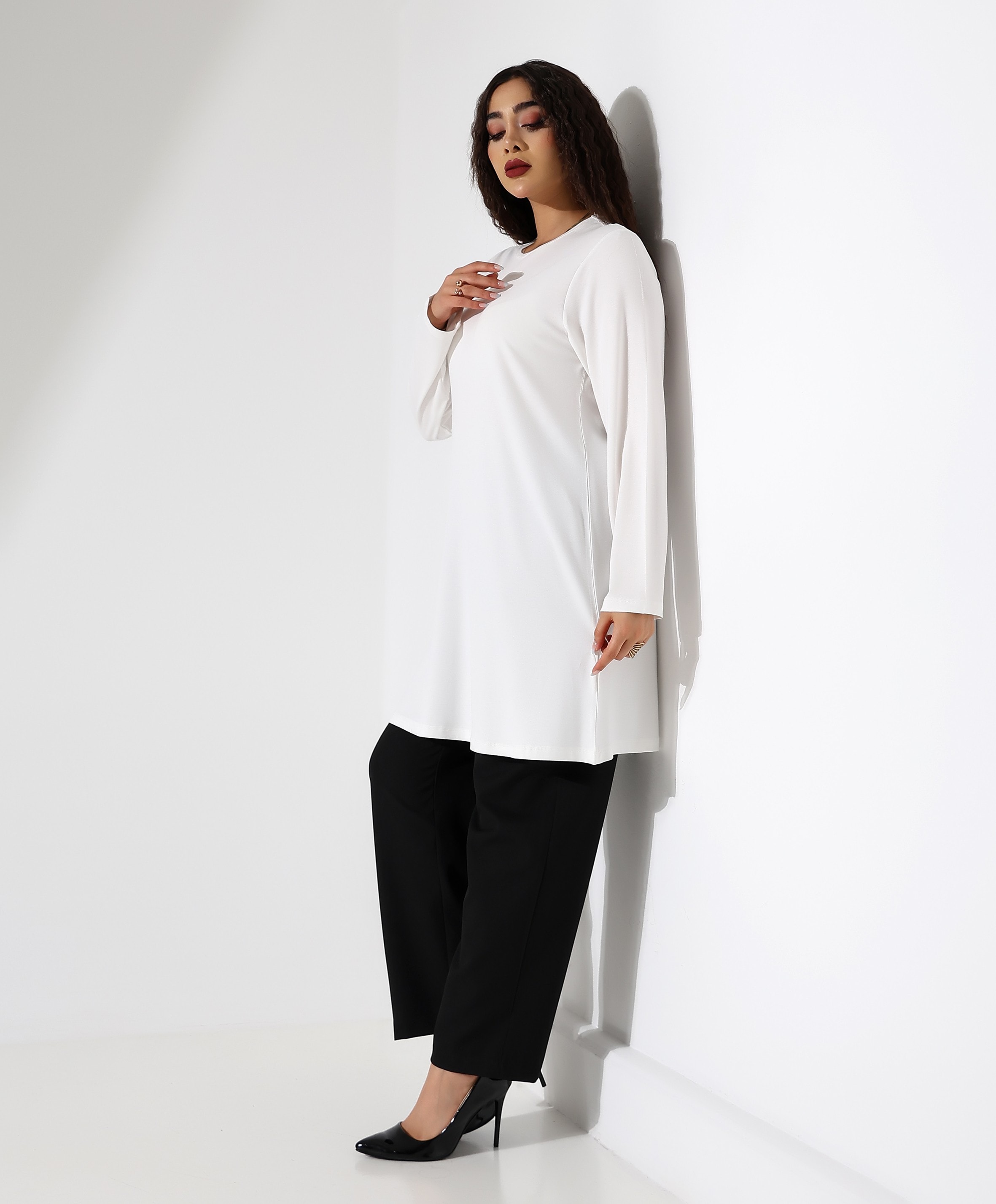 Uzun İçlik Viskon Tunik