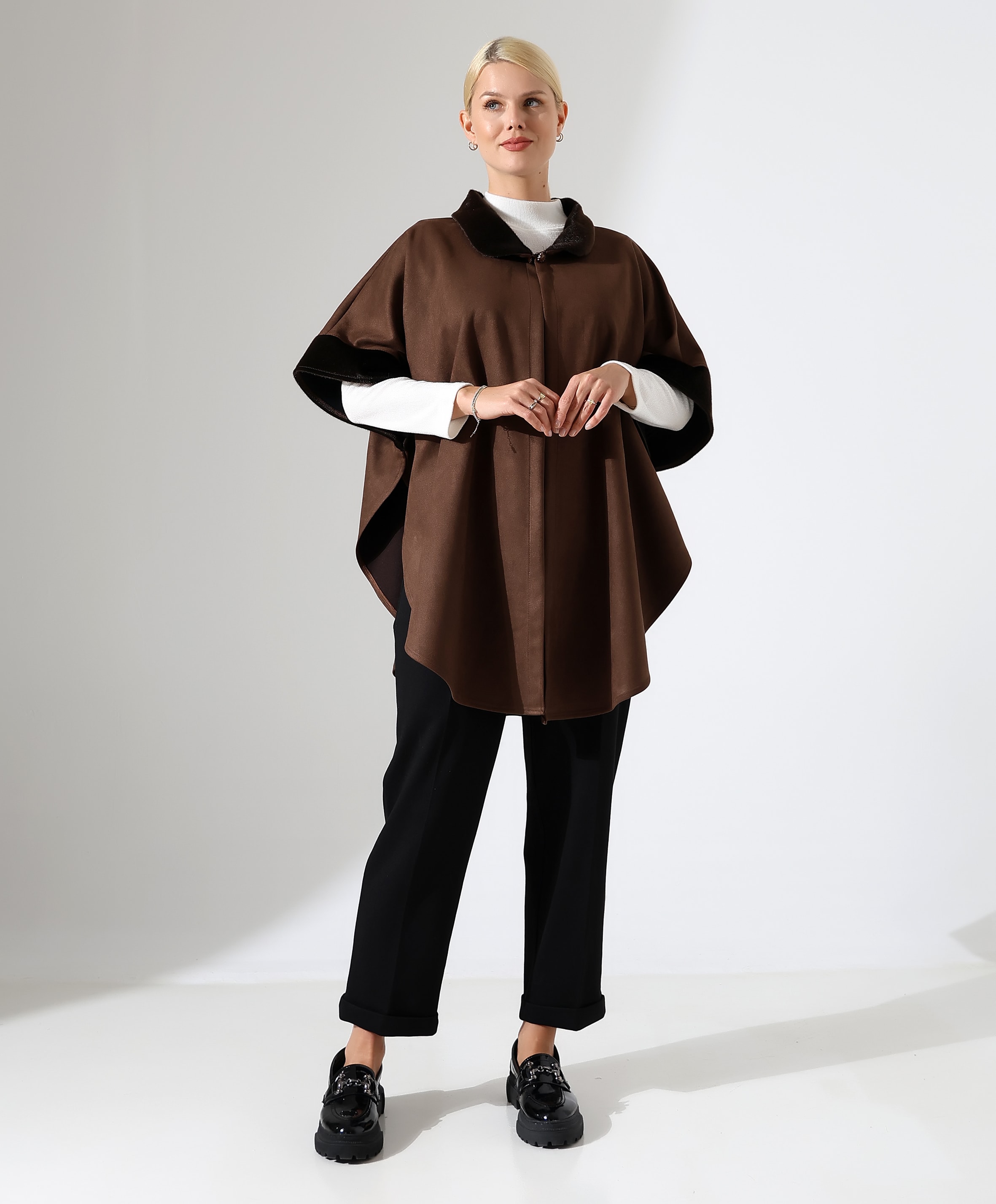 Kürk Detay Kopça Kapama Bol Panço