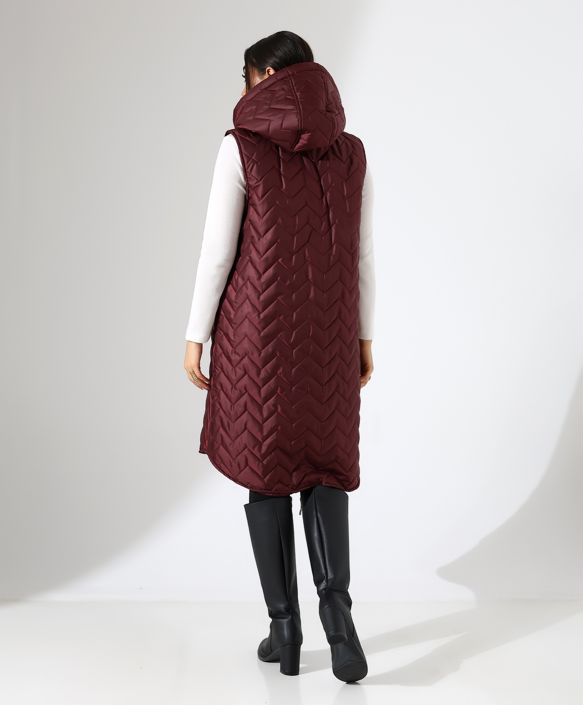 Kapüşonlu Hafif Şişme Büyük Beden Yelek