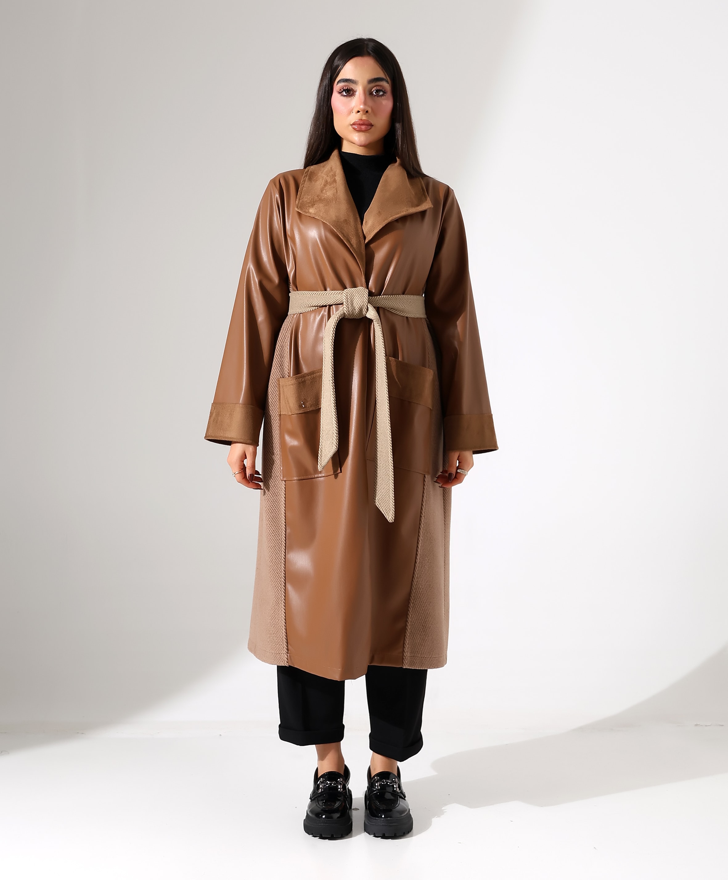 Deri Ceket Üçlü Takım - Kombin