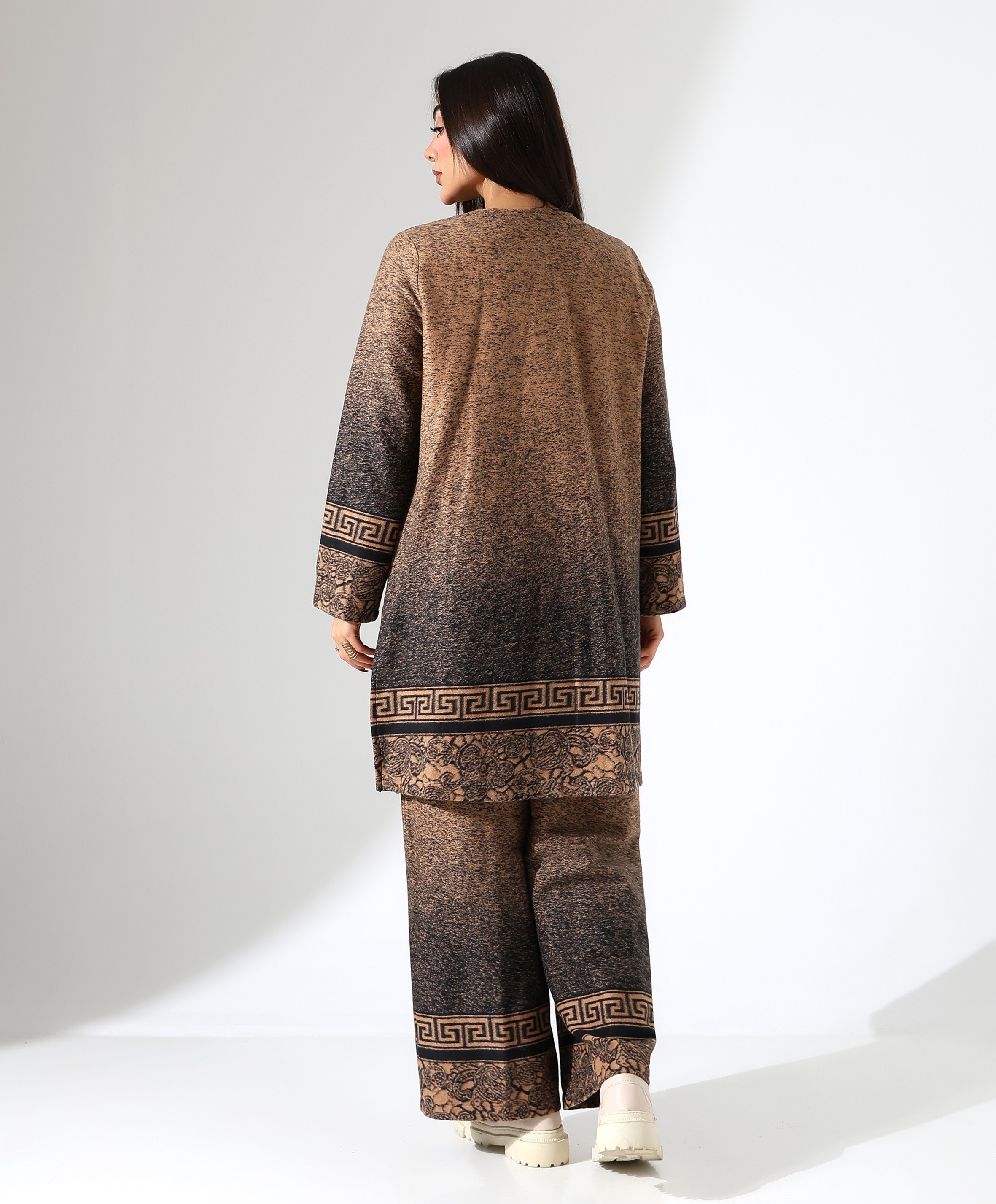 Kimono Büyük Beden Üç Parça Takım