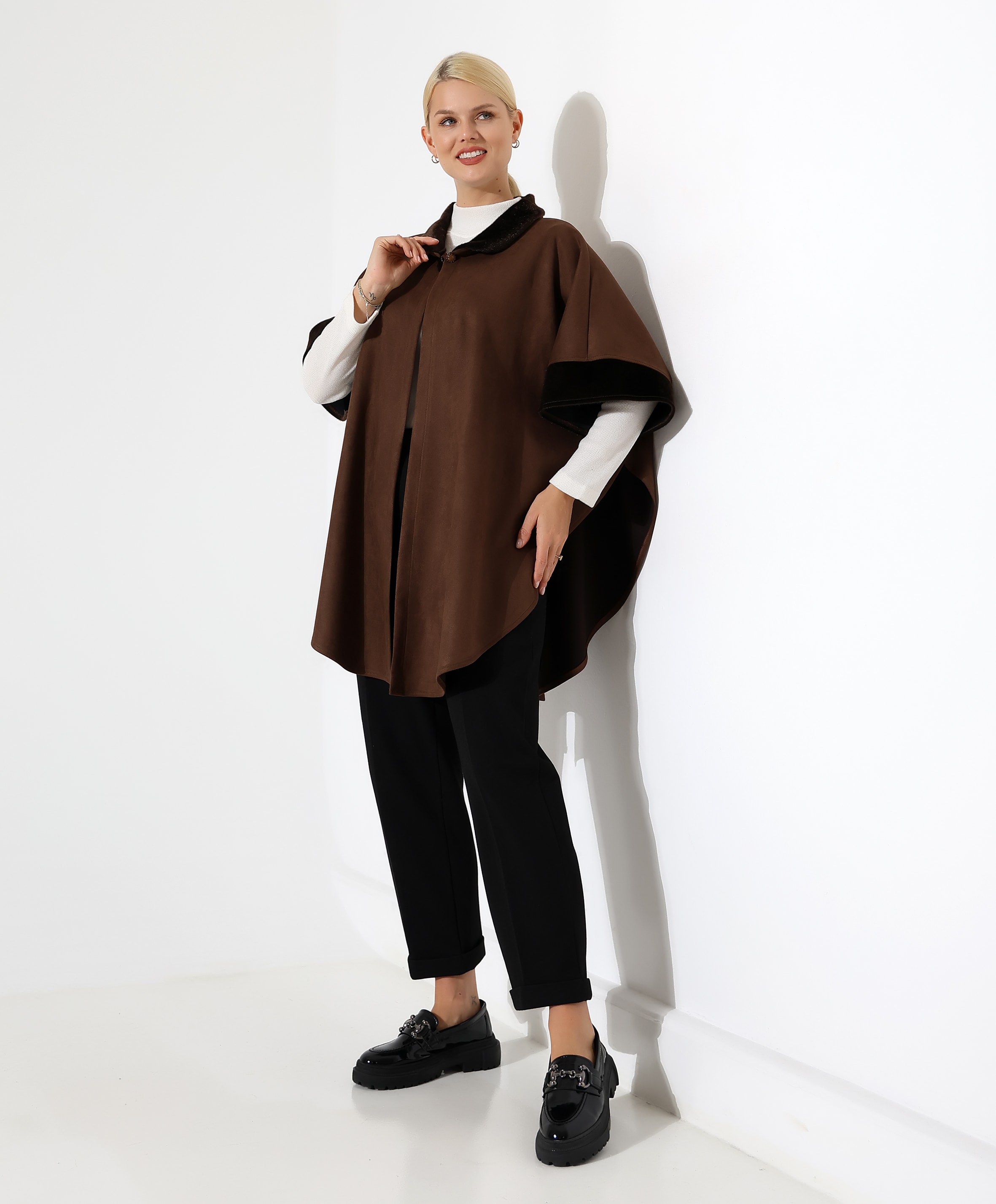 Kürk Detay Kopça Kapama Bol Panço