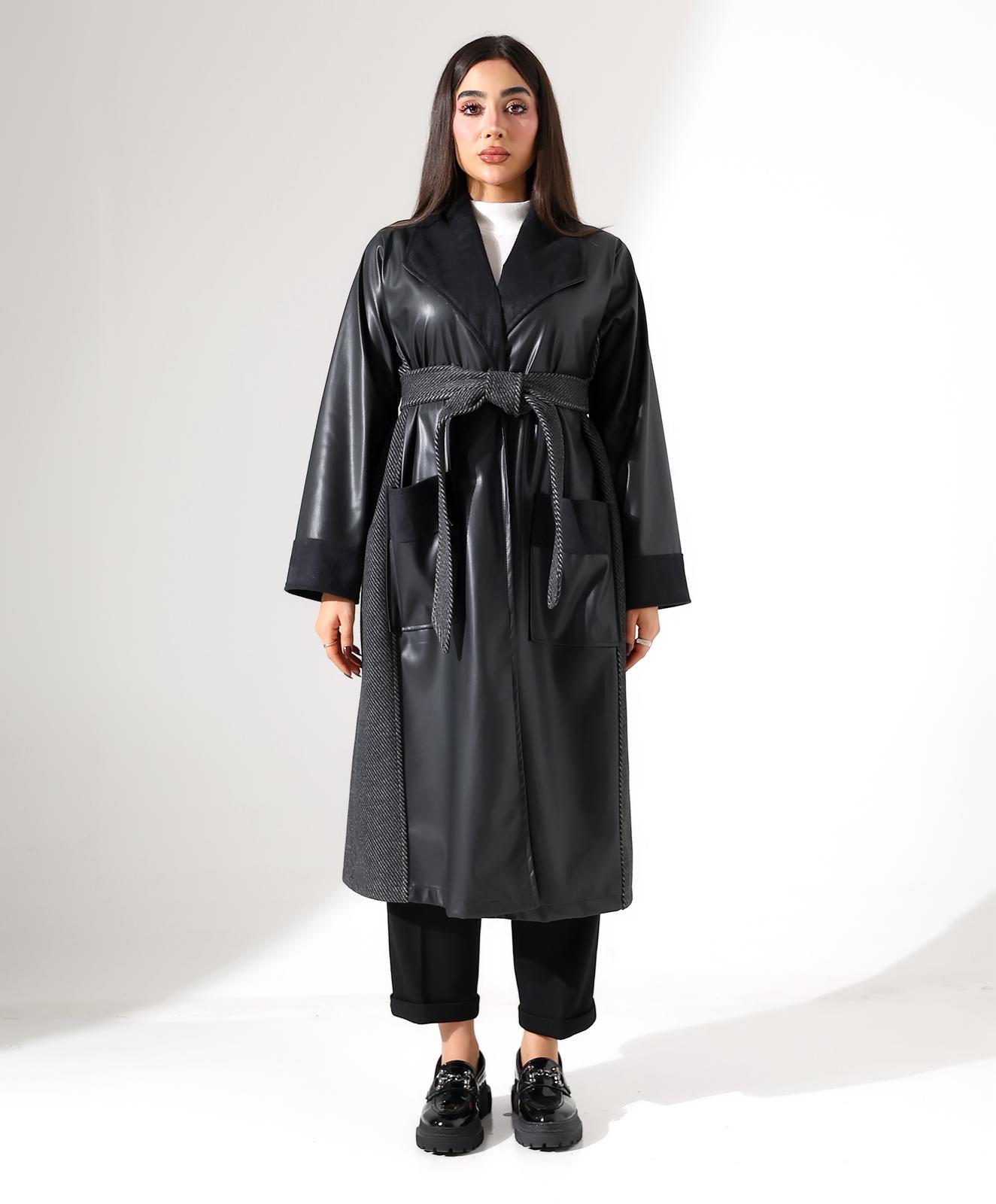 Deri Ceket Üçlü Takım - Kombin