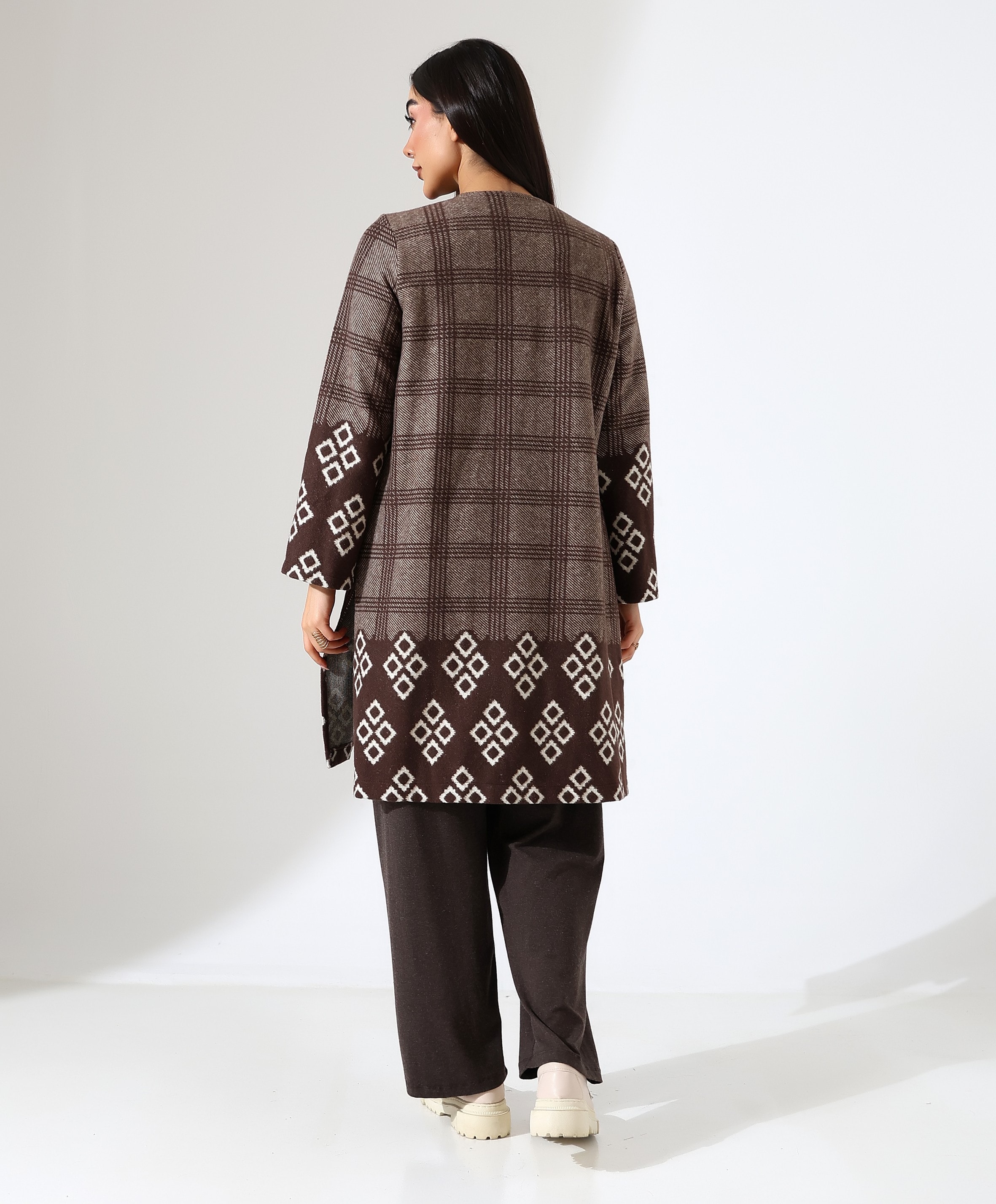 Pamuk Örme Ceketli Üç Parça Takım