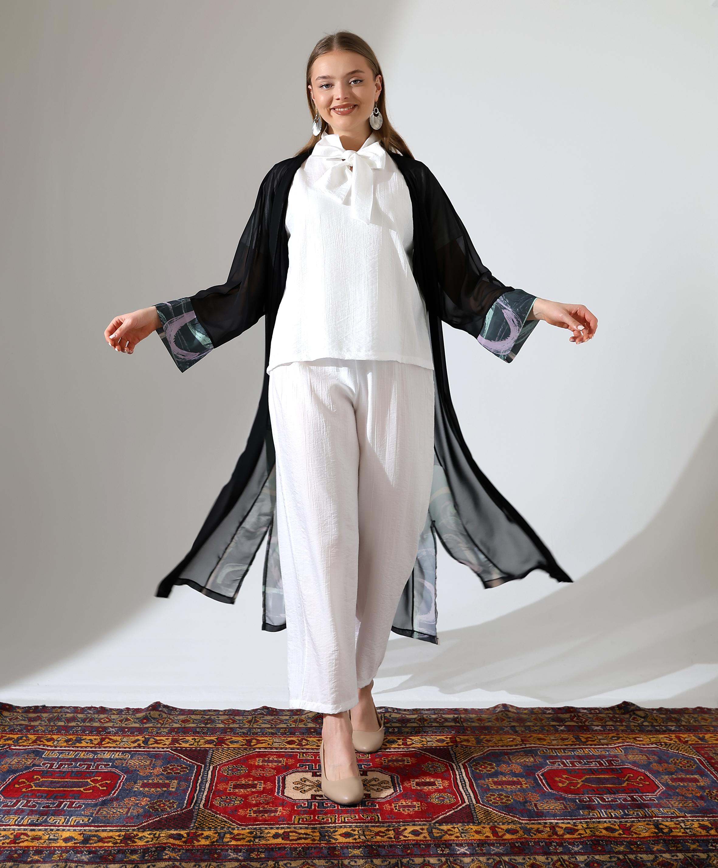 Uzun Şifon Abaya