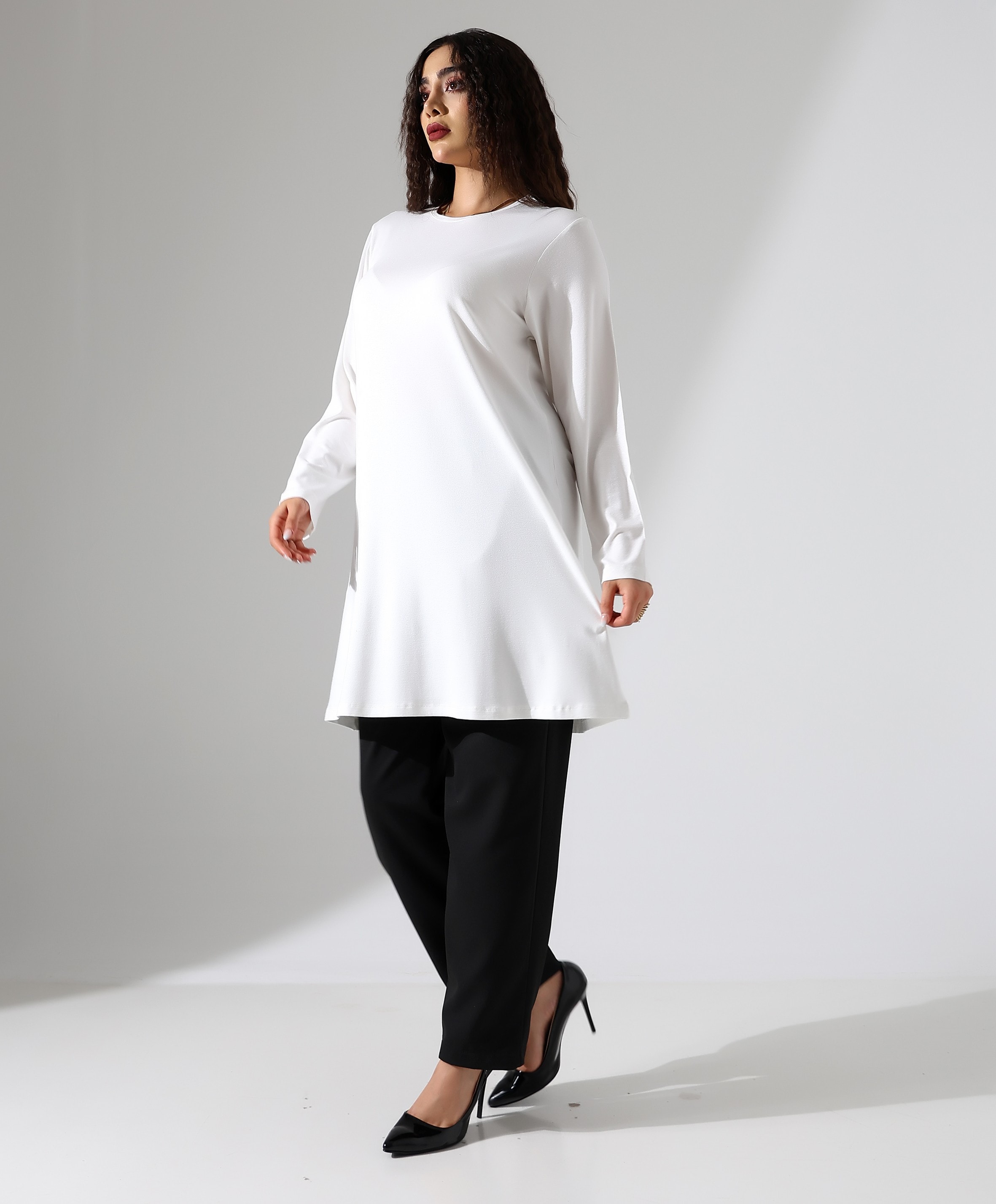 Uzun İçlik Viskon Tunik