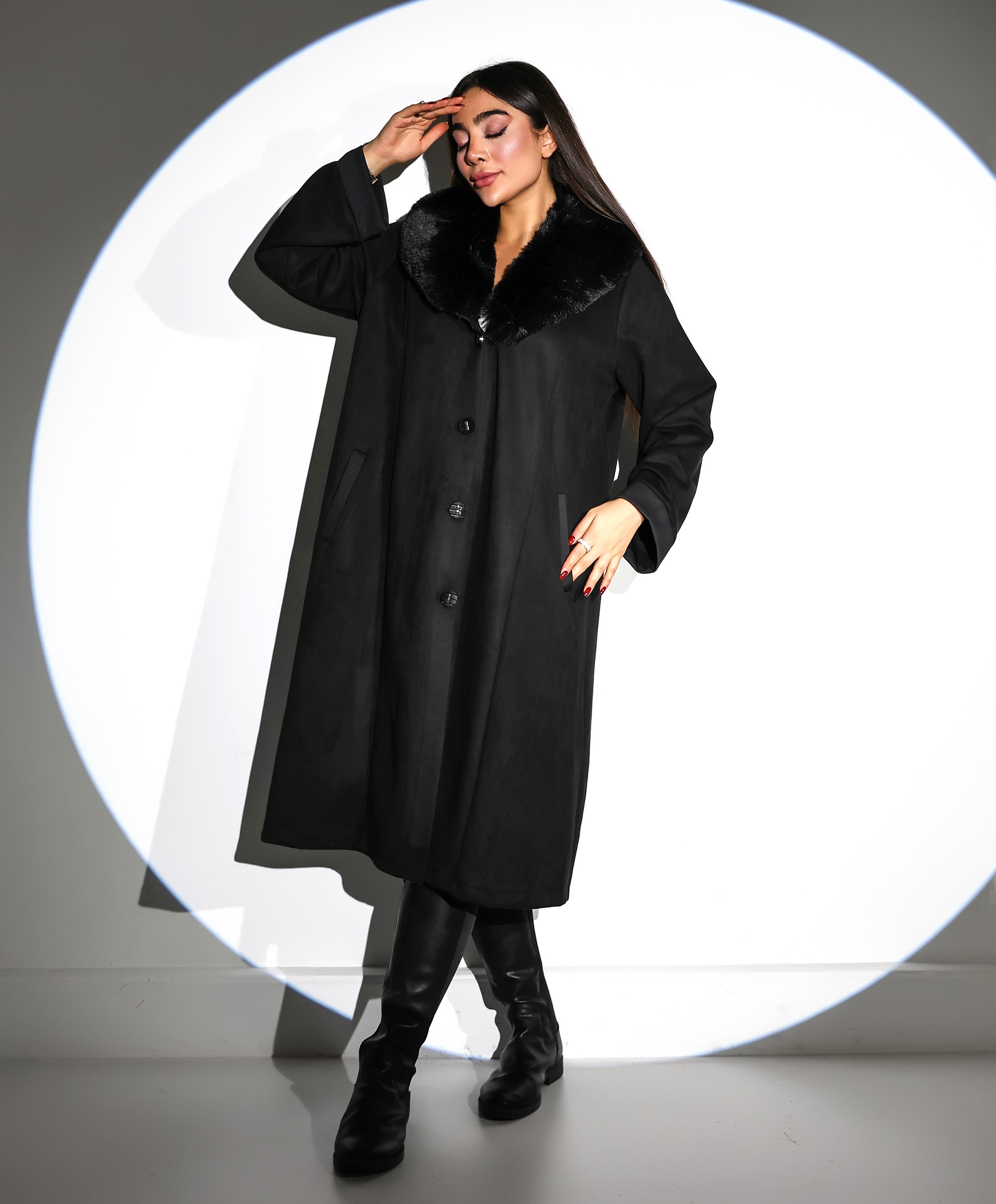 Ayla Kürk Yaka Kaban